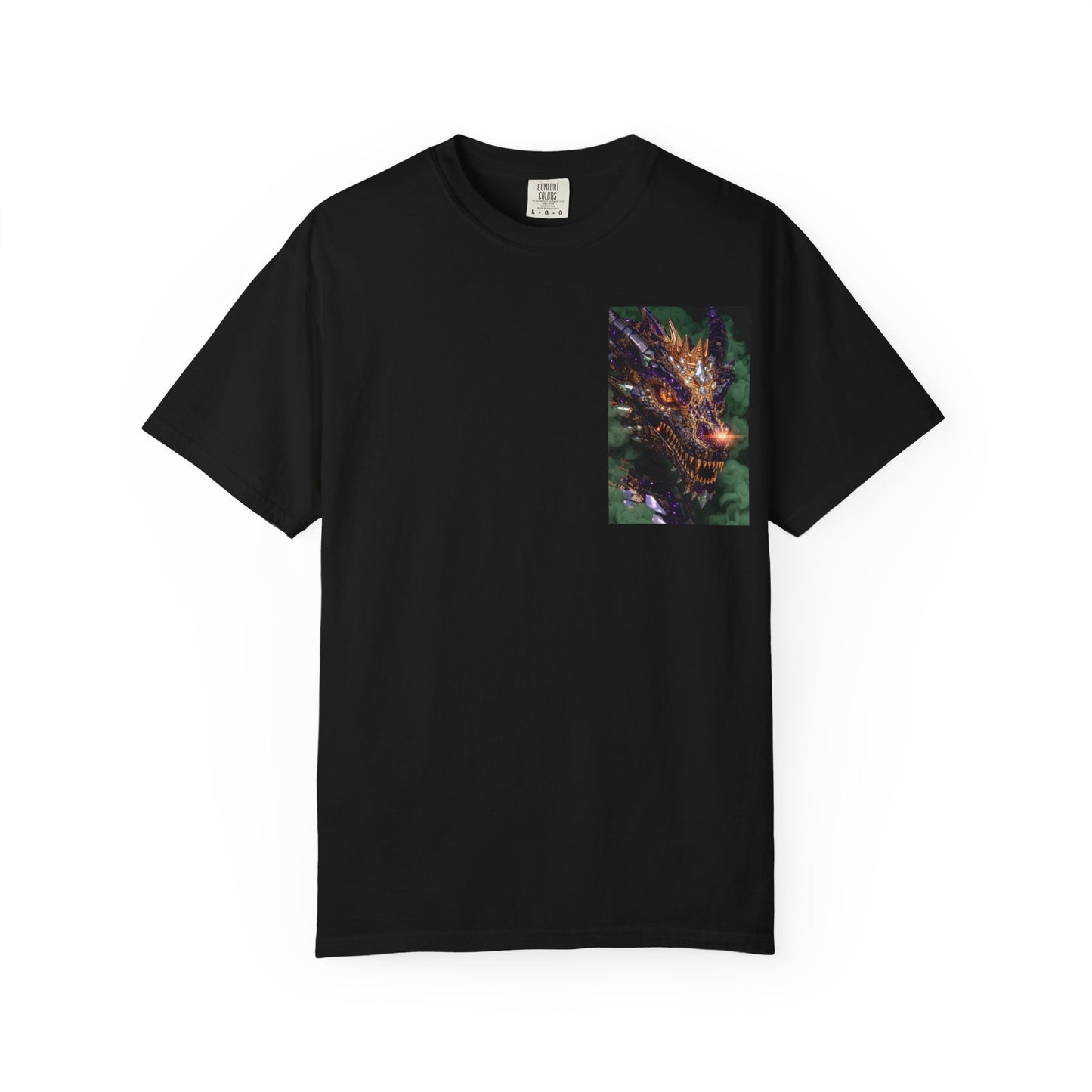 Dragon Pocket Graphic T‑Shirt — Fiery Fantasy Chest Print