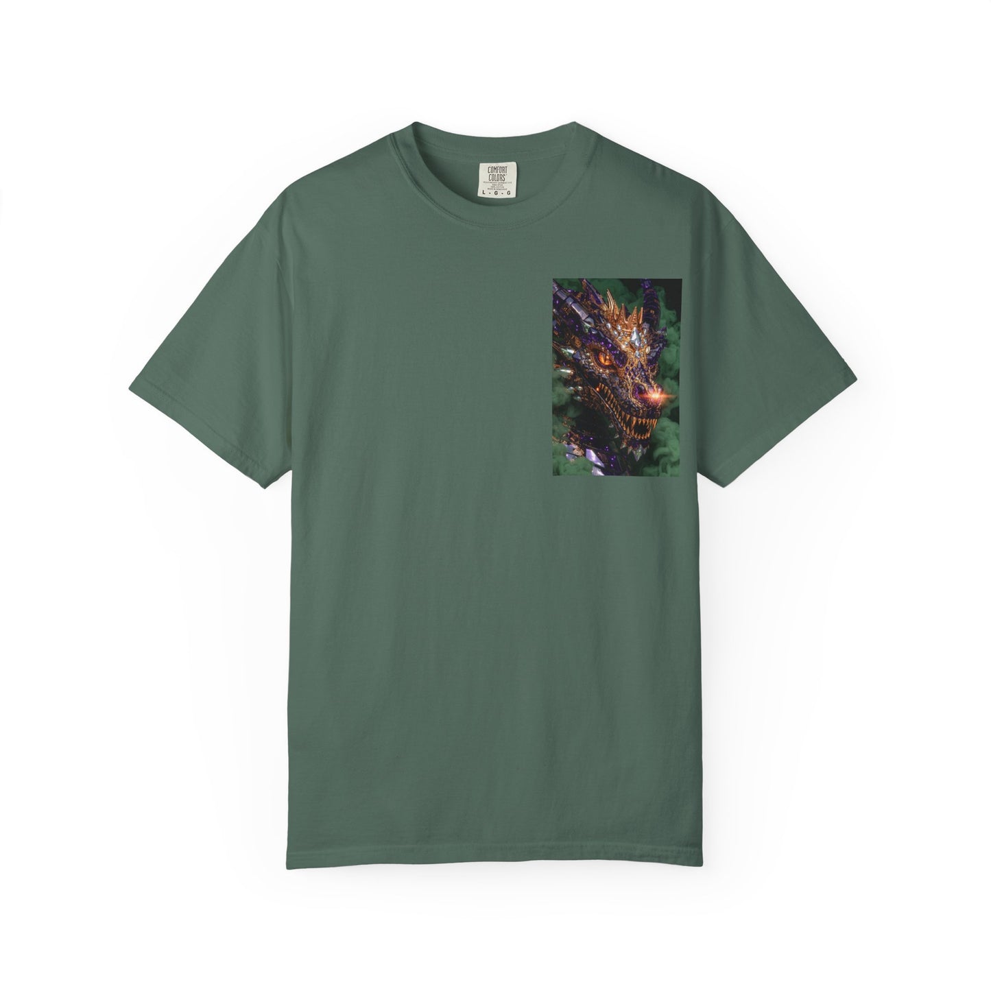 Dragon Pocket Graphic T‑Shirt — Fiery Fantasy Chest Print