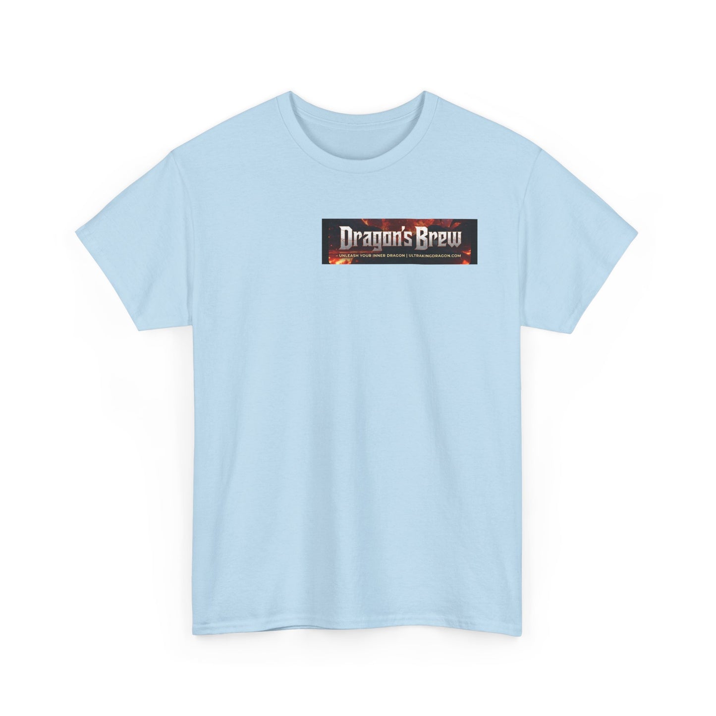 T-Shirt — "Dragon's Brew" Fiery Skull Graphic Tee
