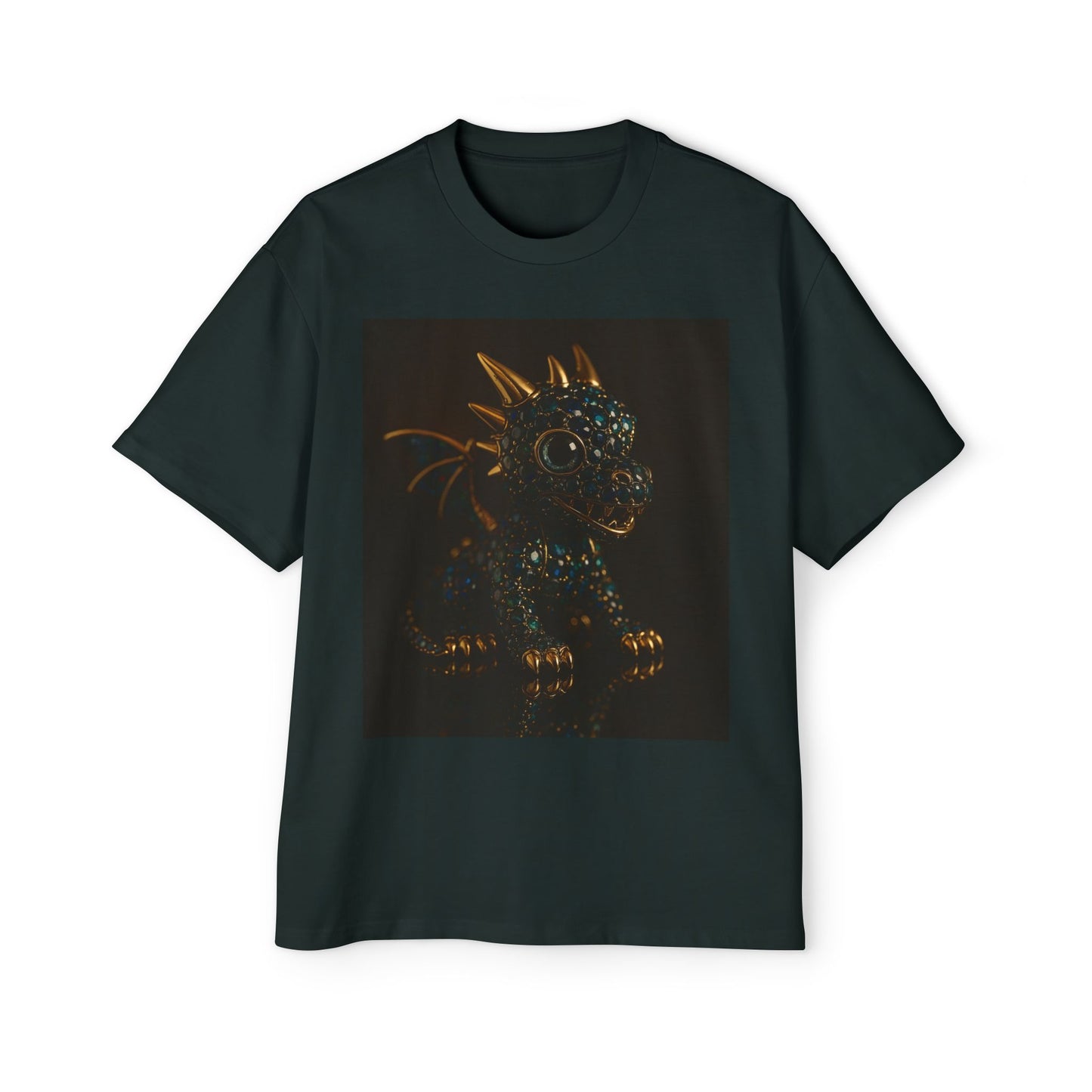 Dragon Design Oversized Tee, Casual Wear, Graphic Shirt, Gift for Fantasy Lovers, Unique T-Shirt, Perfect for Festivals and Everyday