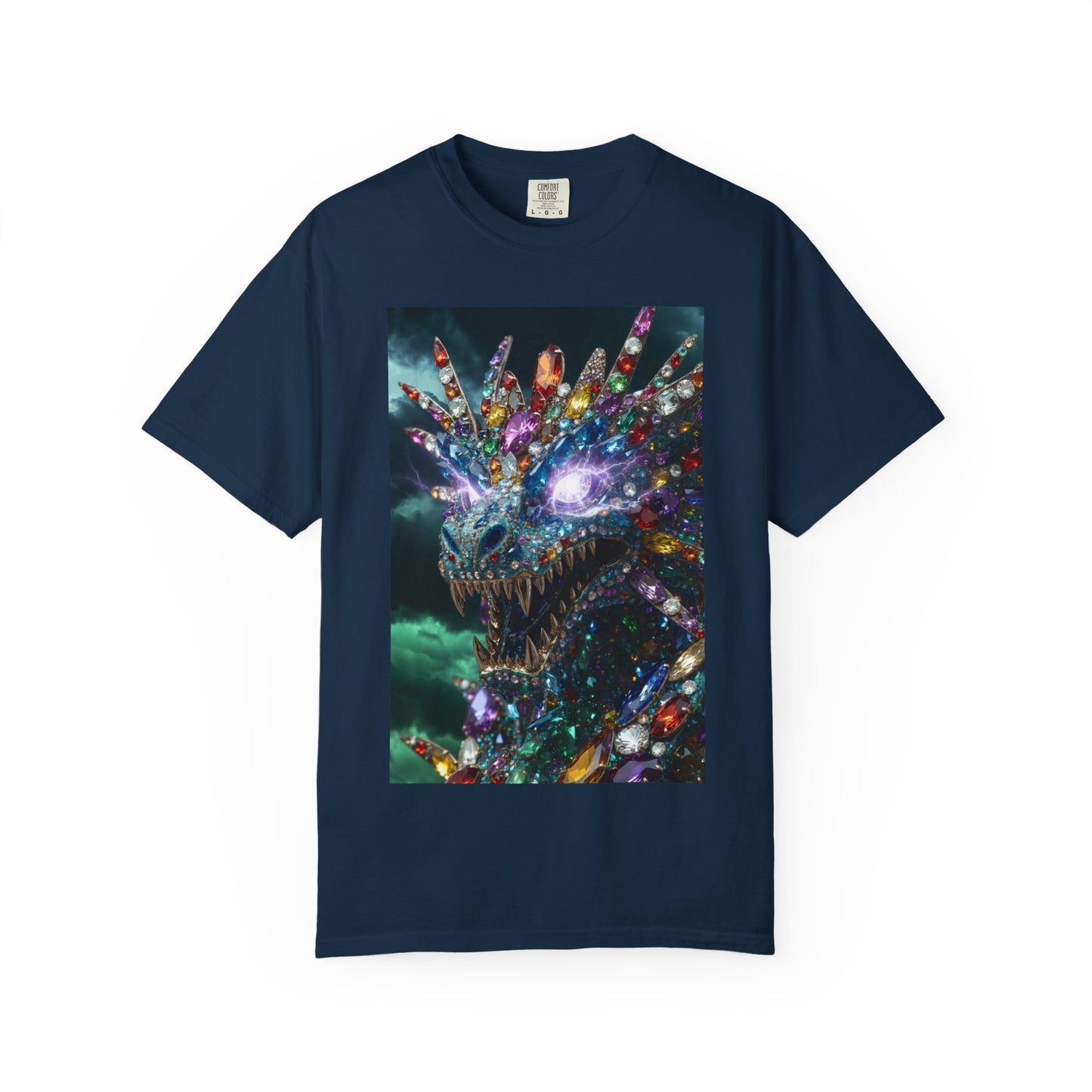 Dragon Crystal T-Shirt — Psychedelic Gem Monster Graphic Tee
