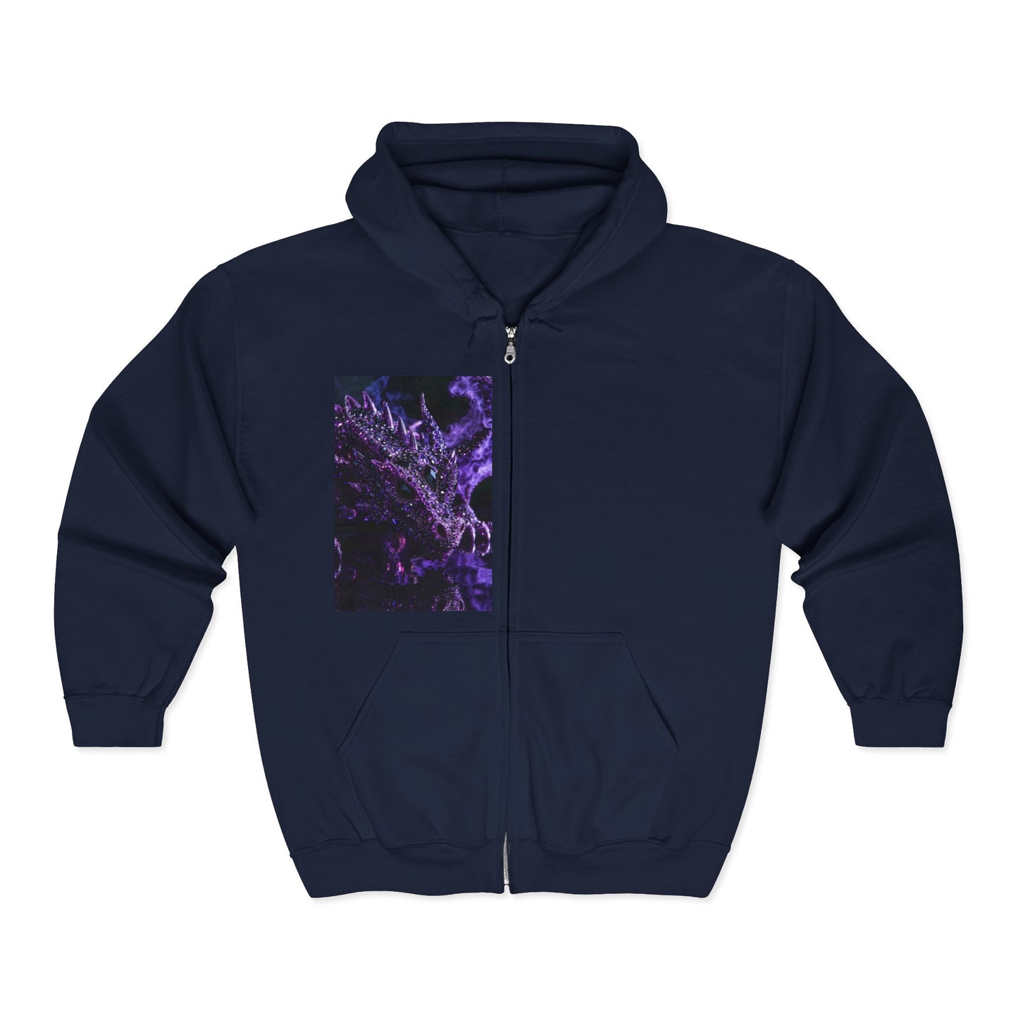 Zip Hoodie — Purple Nebula Abstract Graphic