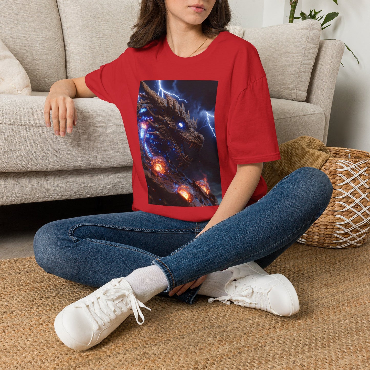 Godzilla Monster Tee — Electric Kaiju Face Graphic T-Shirt
