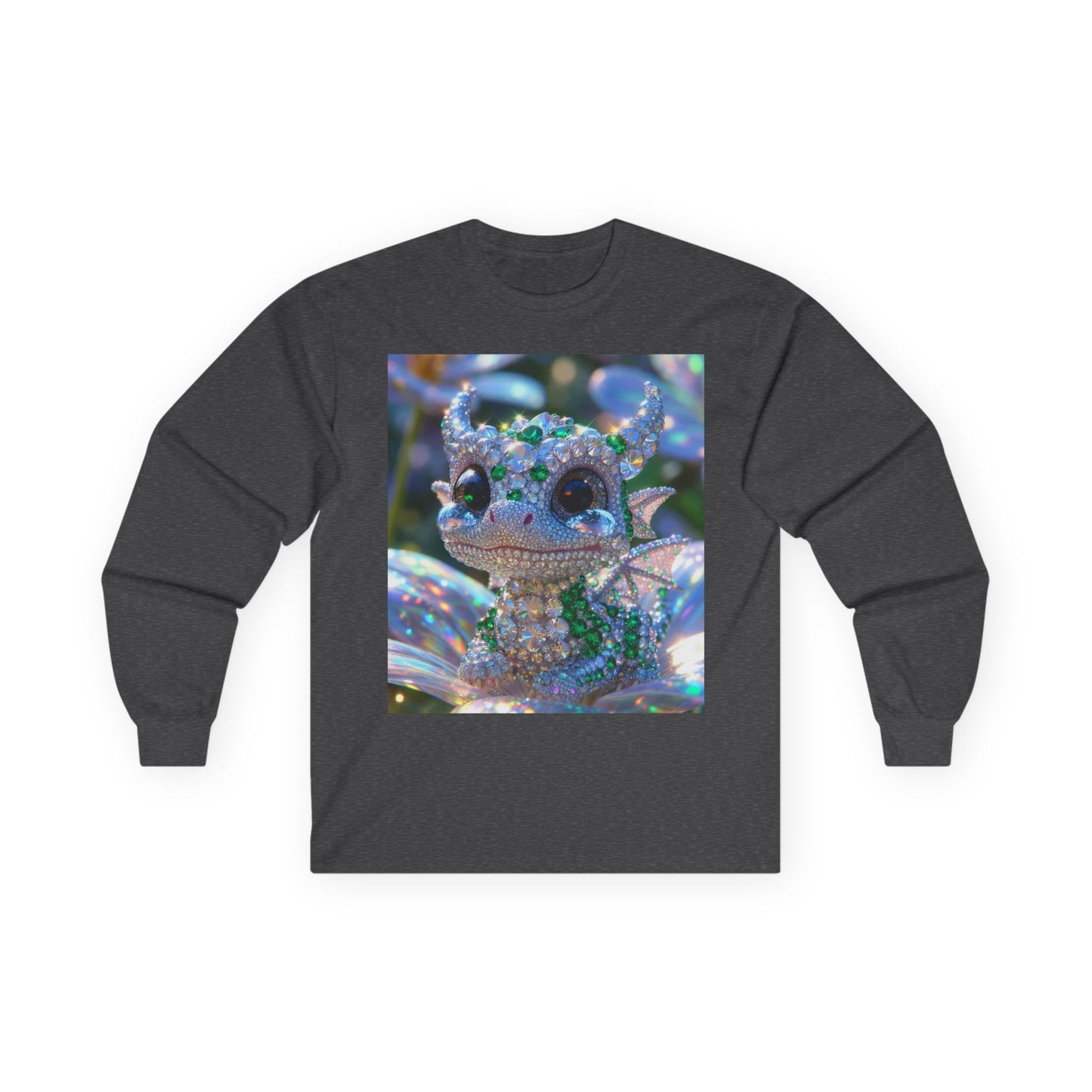 Sparkling Crystal Dragon Long Sleeve Tee