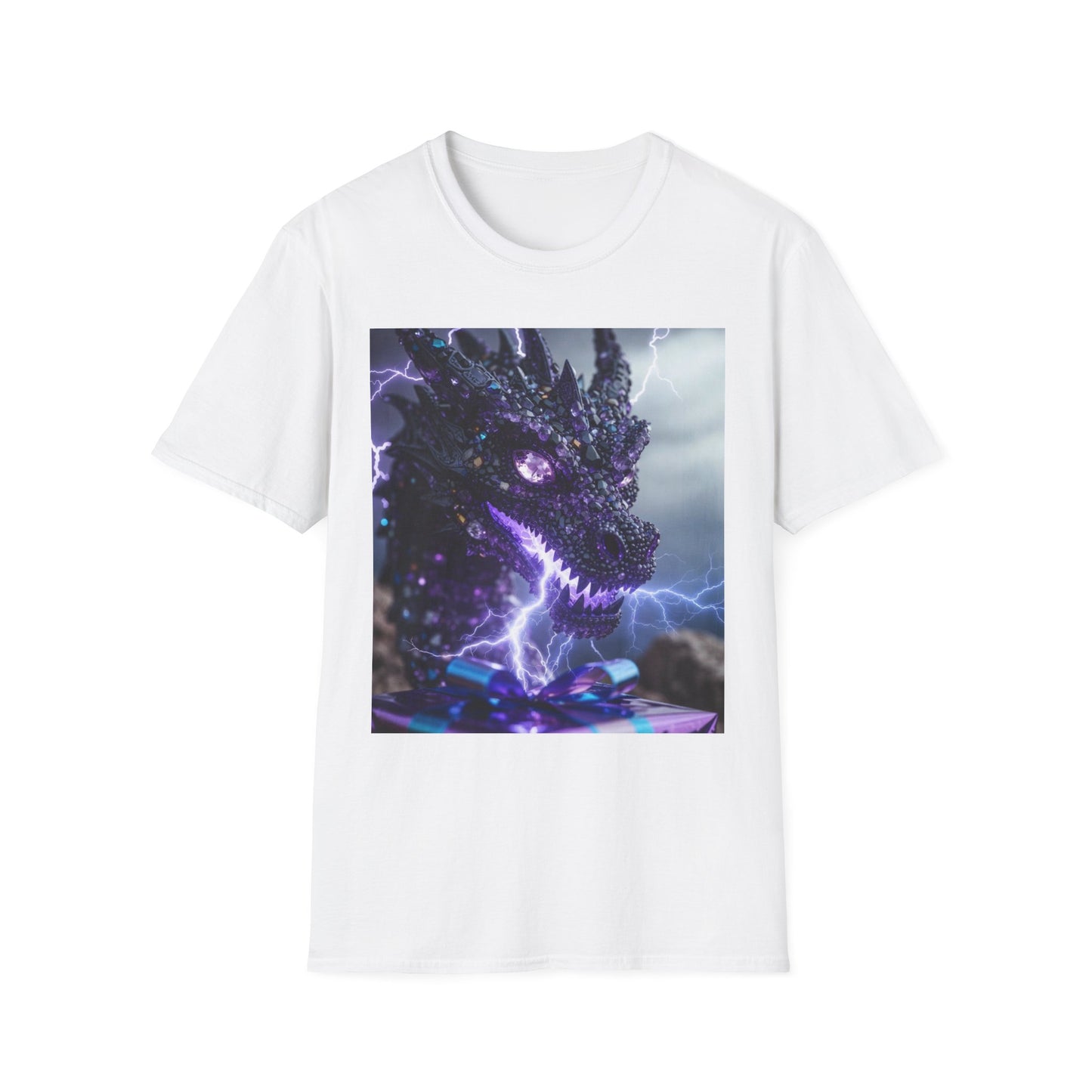 Dragon Lightning T-Shirt — Neon Electric Fantasy Graphic Tee