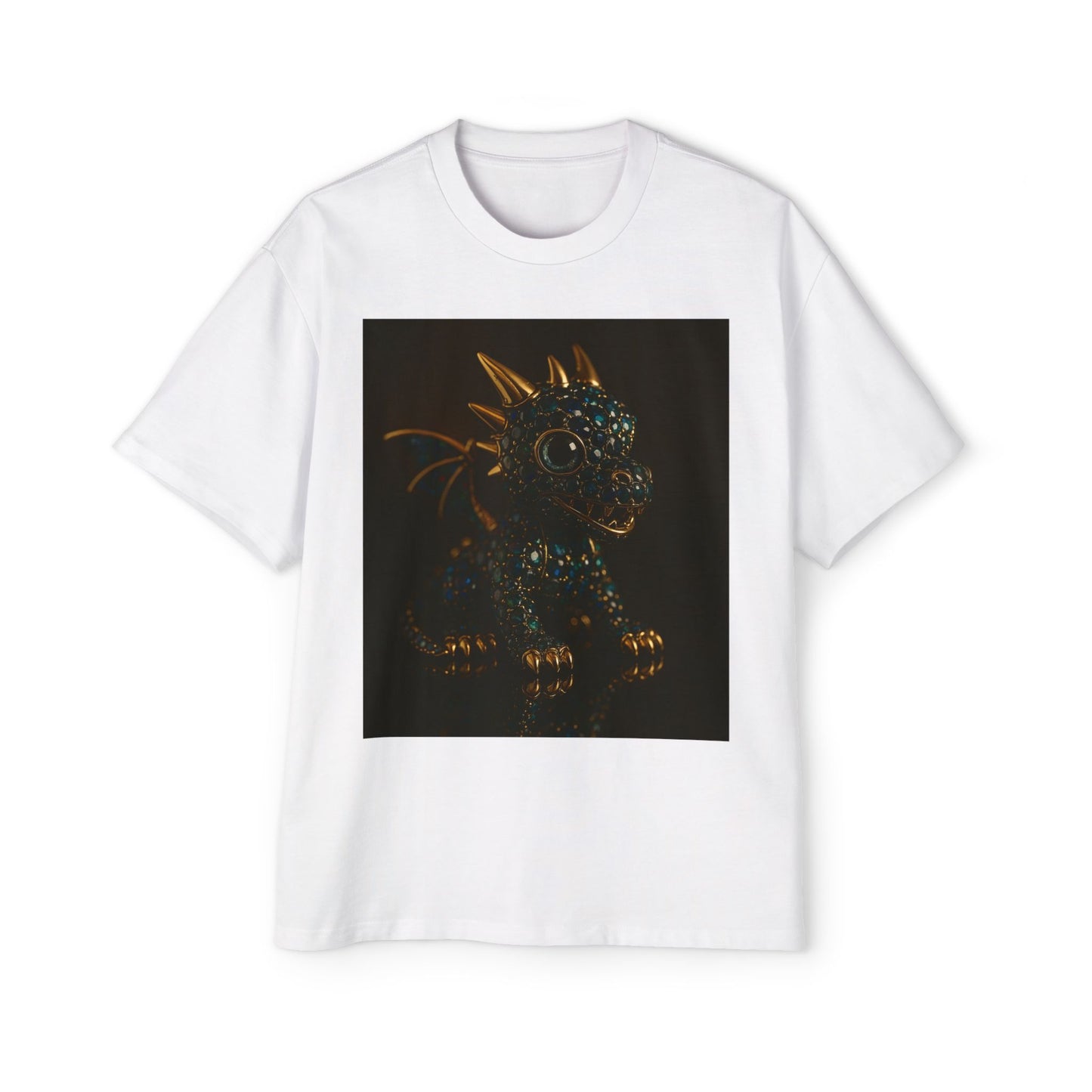 Dragon Design Oversized Tee, Casual Wear, Graphic Shirt, Gift for Fantasy Lovers, Unique T-Shirt, Perfect for Festivals and Everyday