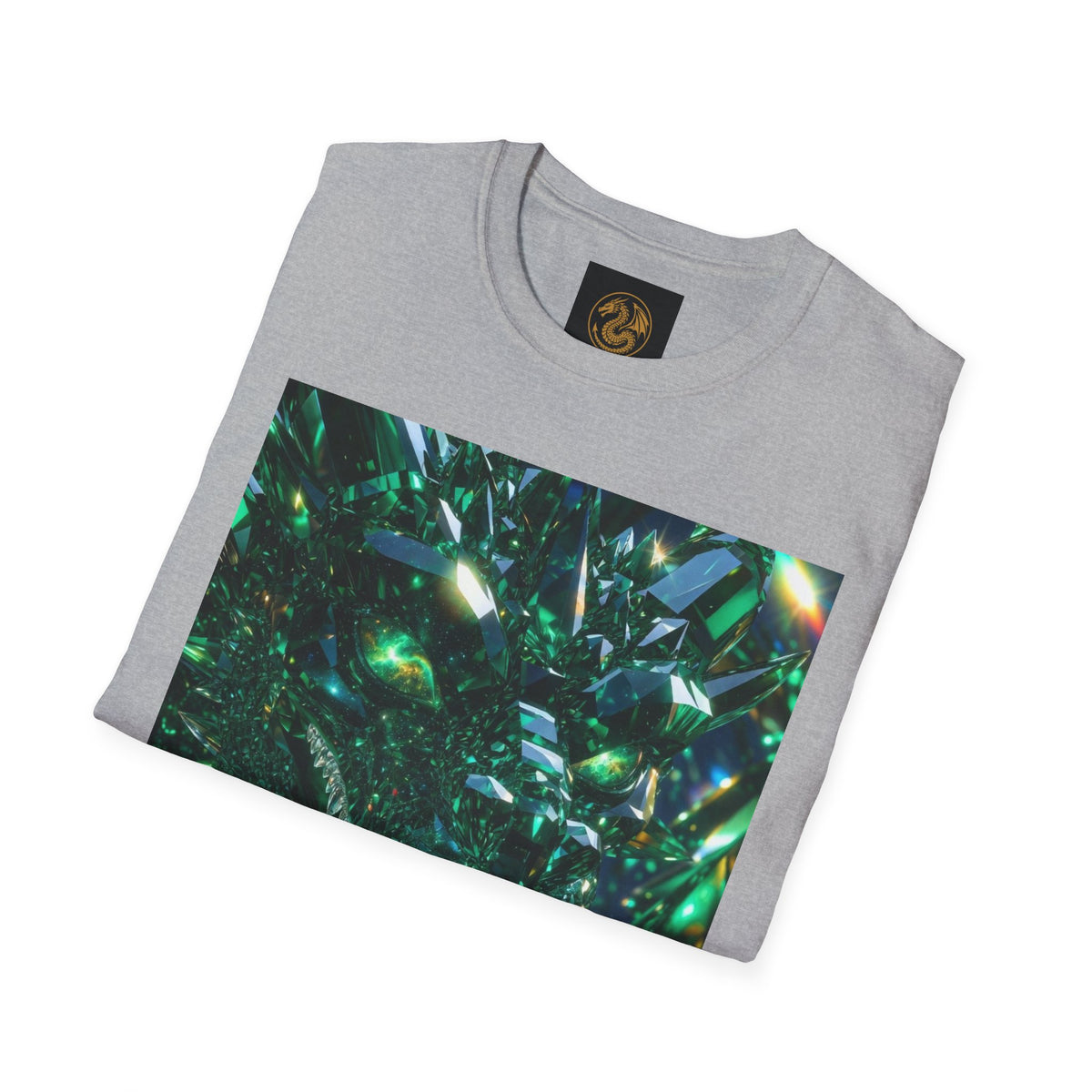 An Emerald Dragon Crystal Skull T-Shirt