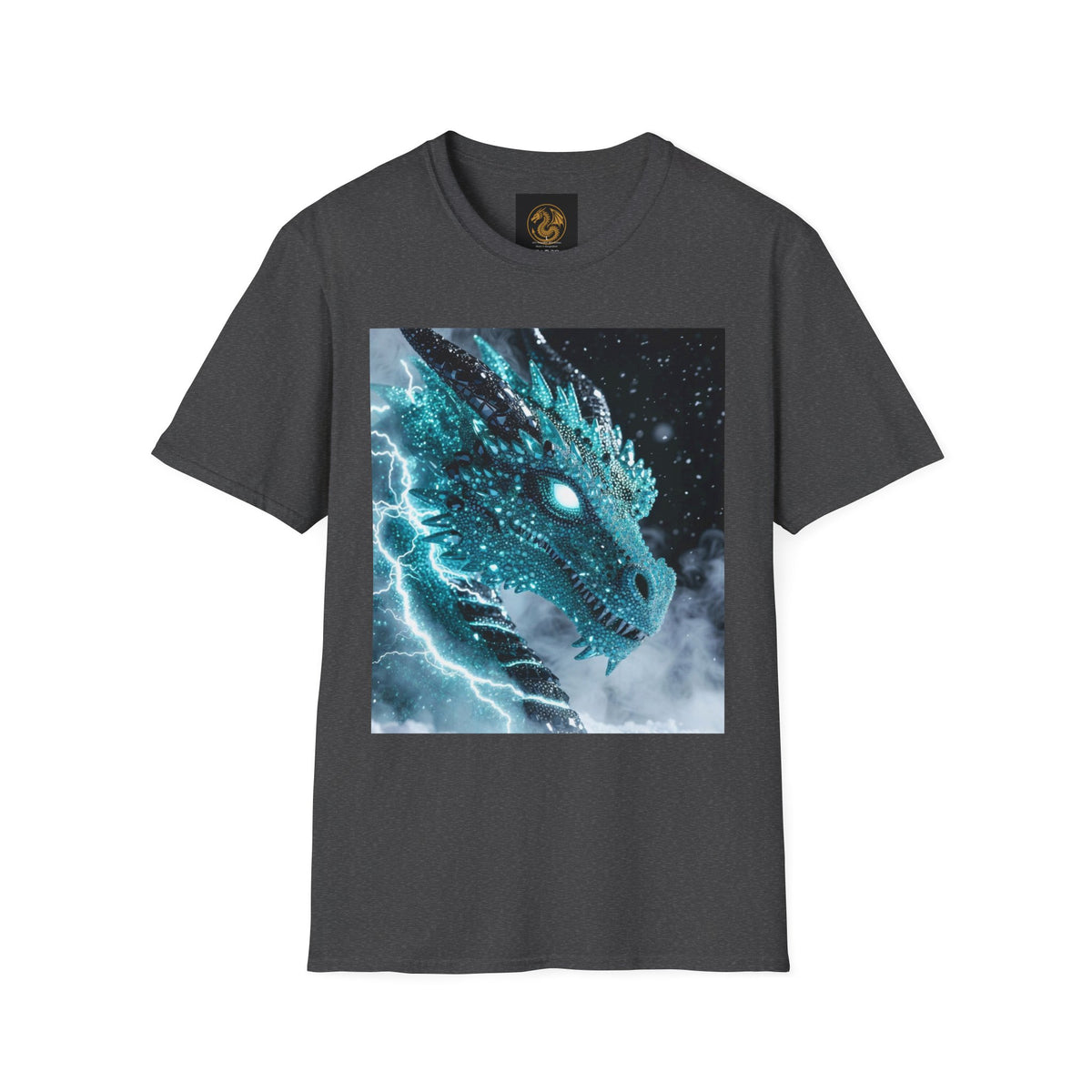 An Ice Dragon T-Shirt — Electric Frost Dragon Graphic Tee