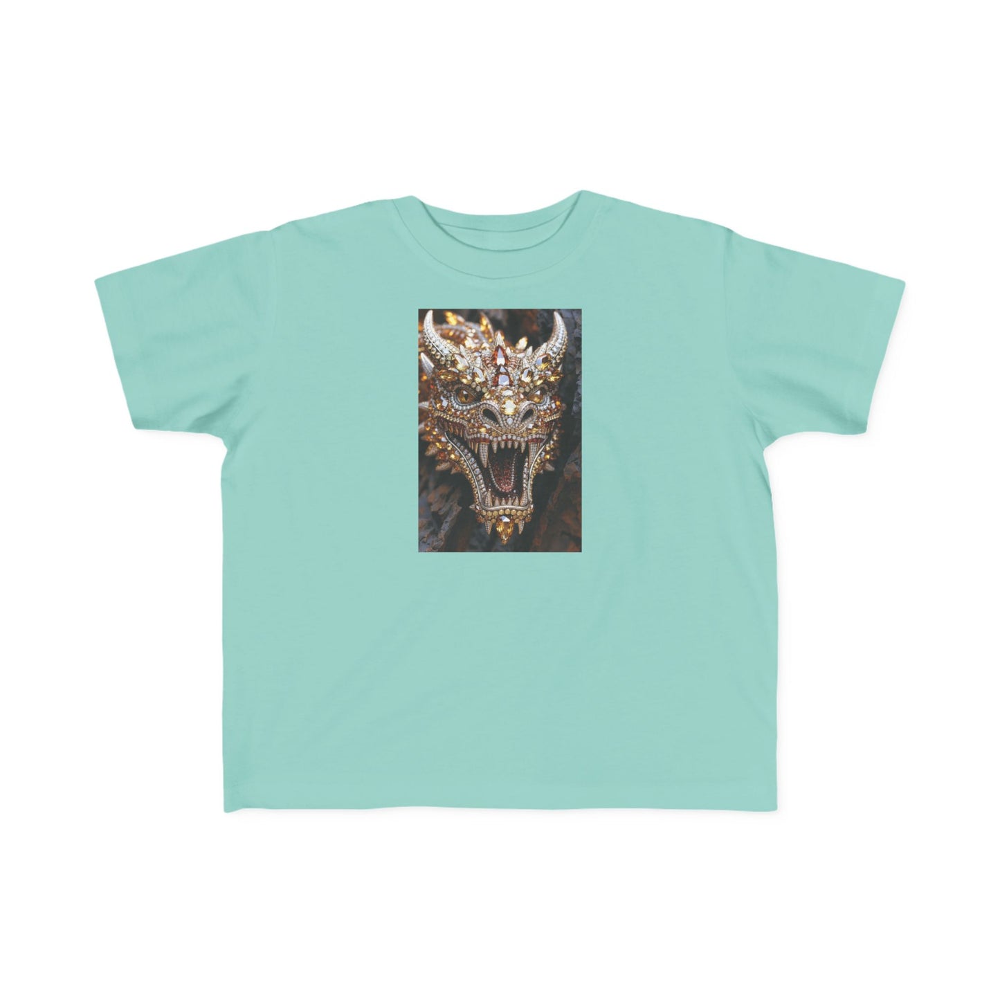 Toddler Tee — Fierce Gold Dragon Graphic Shirt