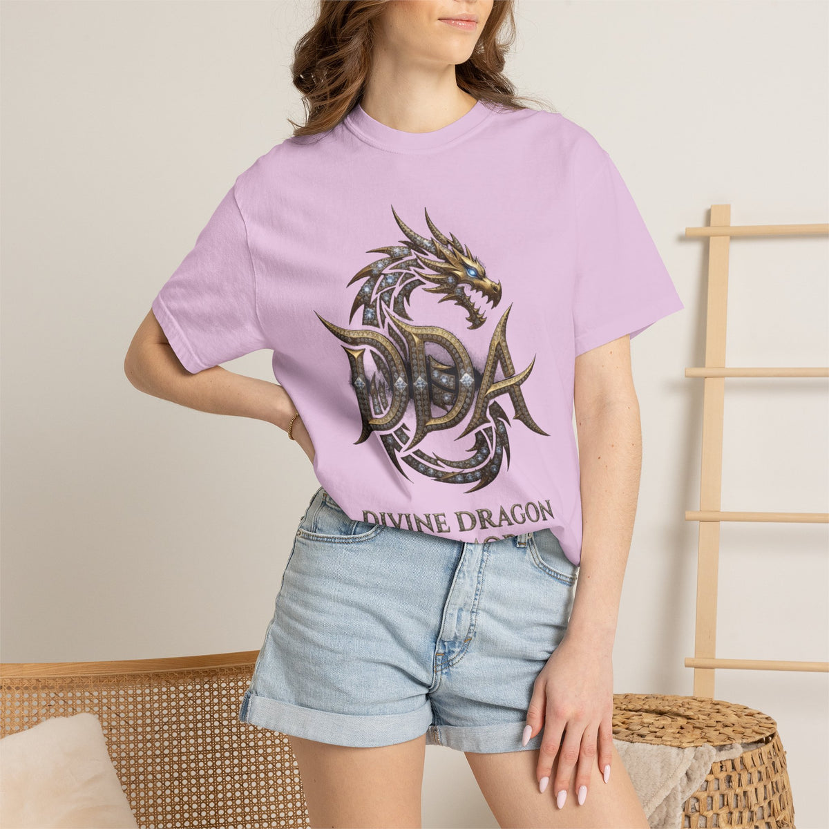 A DIVINE DRAGON ARMOR MEN OR WOMANS Garment-Dyed T-shirt