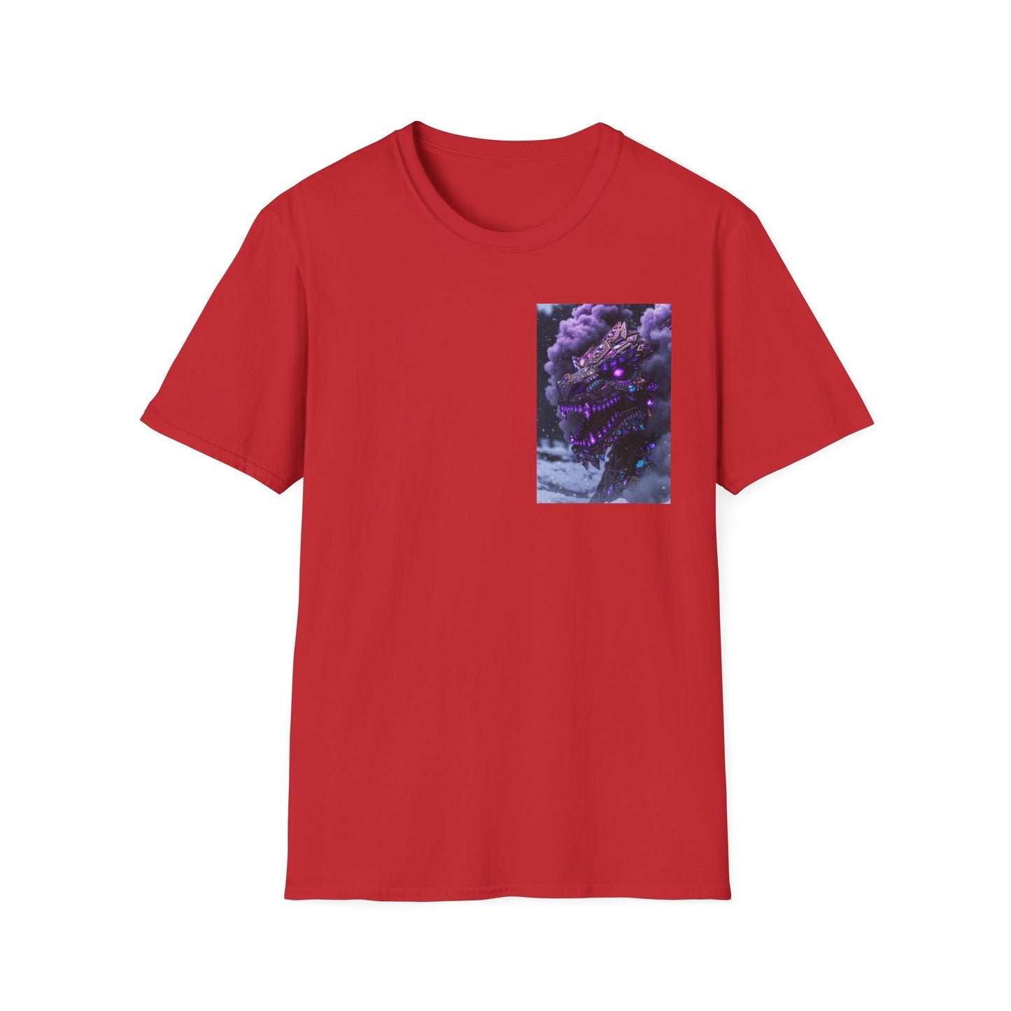 T-Shirt — Purple Nebula Tree Chest Pocket Graphic Tee