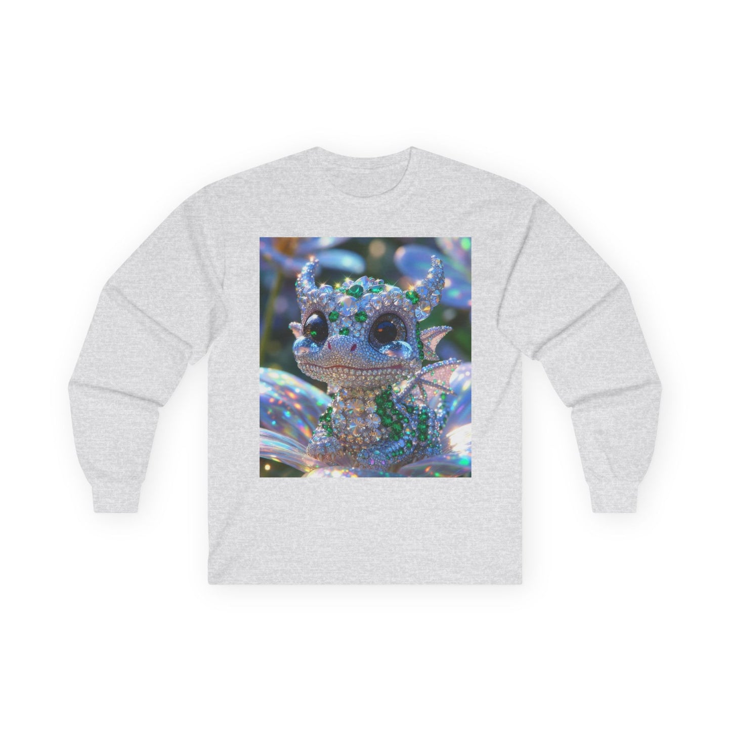 Sparkling Crystal Dragon Long Sleeve Tee