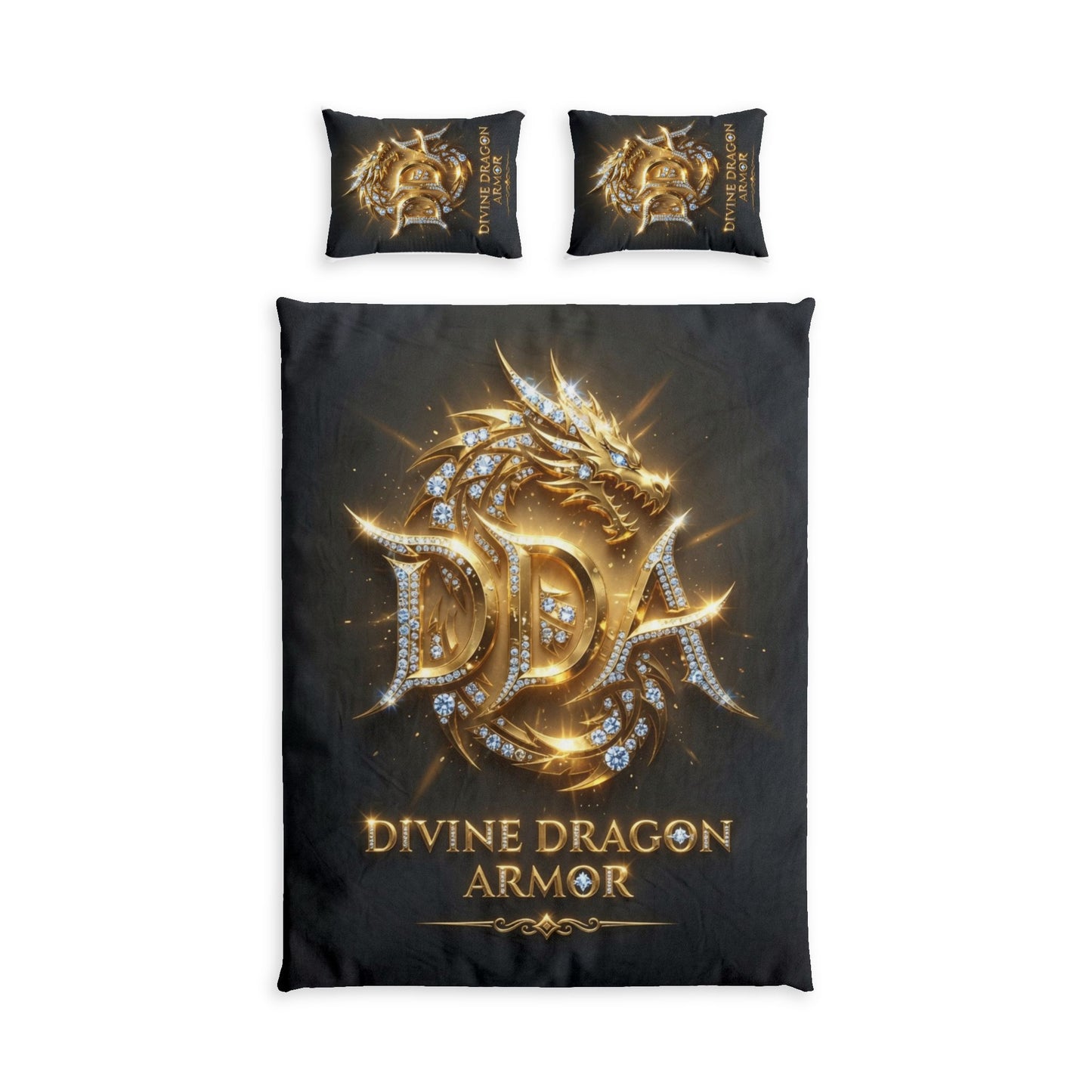 A DIVINE DRAGON ARMOR Cotton Bed Set