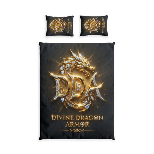 A DIVINE DRAGON ARMOR Cotton Bed Set
