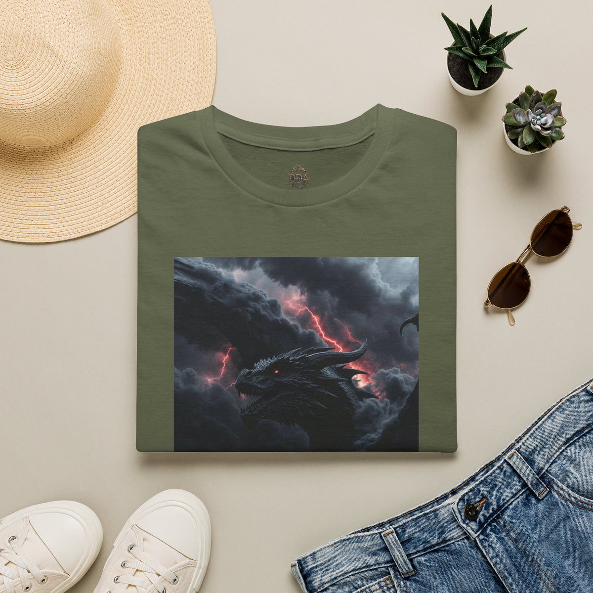 A Dragon Smoke T-Shirt — Stormy Smoke Tee
