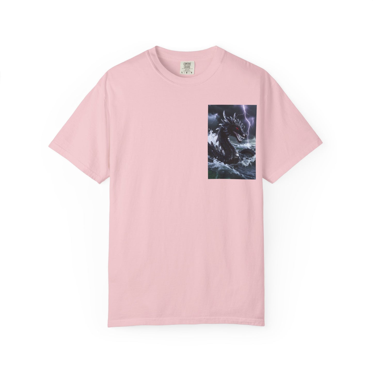 A Dragon Storm Graphic T-Shirt — Dark Fantasy Chest Print