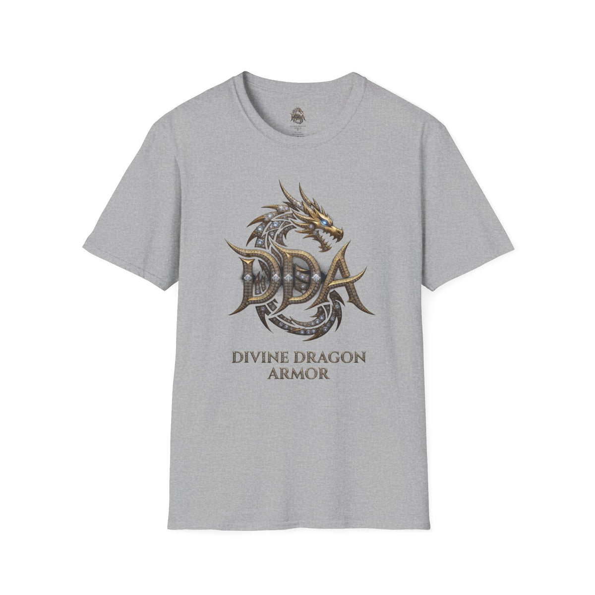 Dragon Logo Pocket T-Shirt — "DDA Divine Dragon Armor" Chest Patch