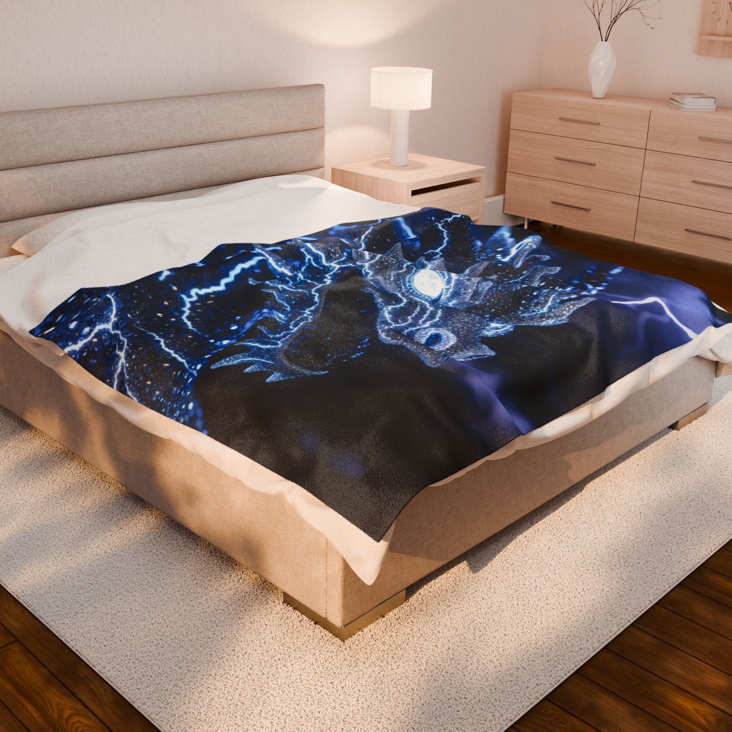 Dragon Lightning Velveteen Plush Blanket