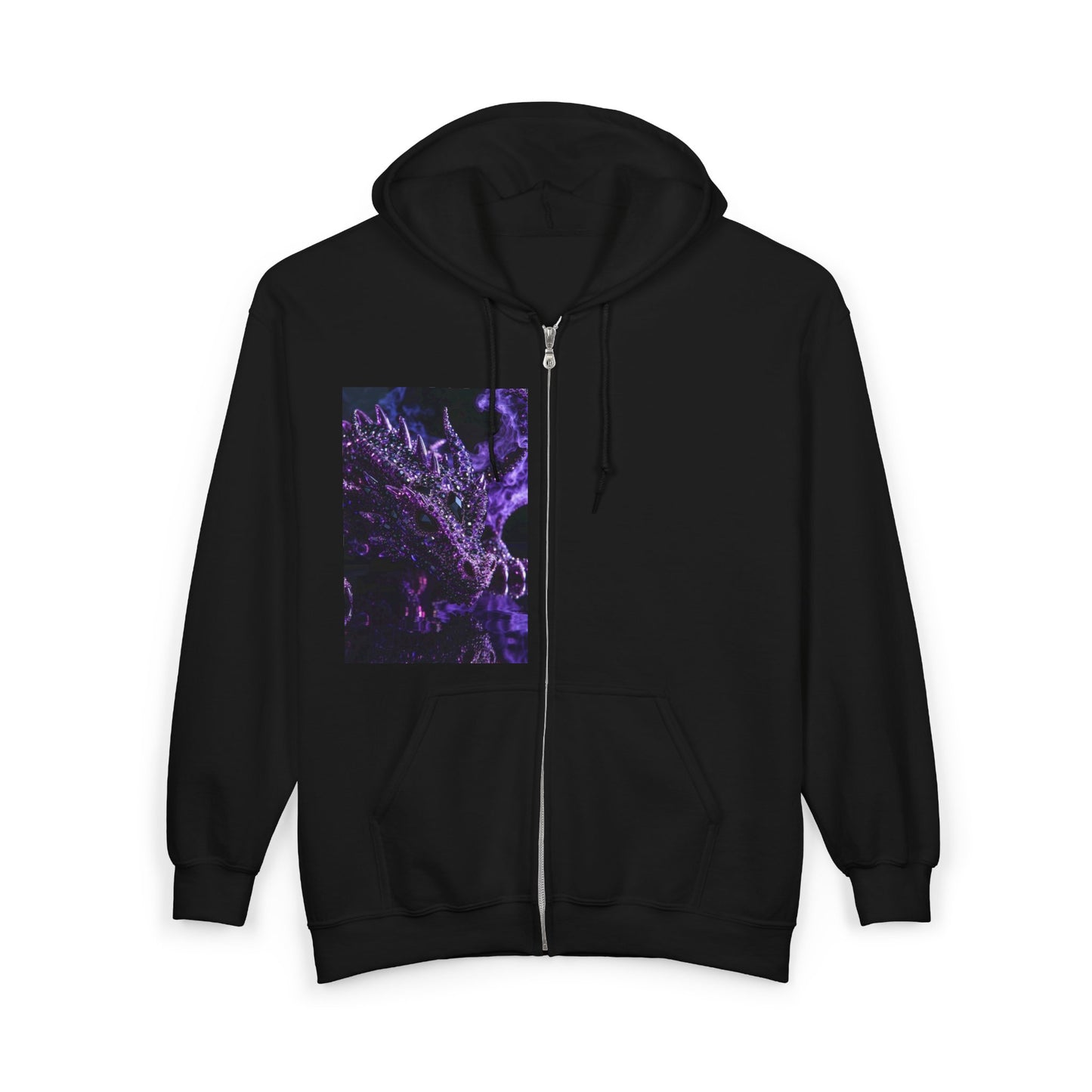 Zip Hoodie — Purple Nebula Abstract Graphic