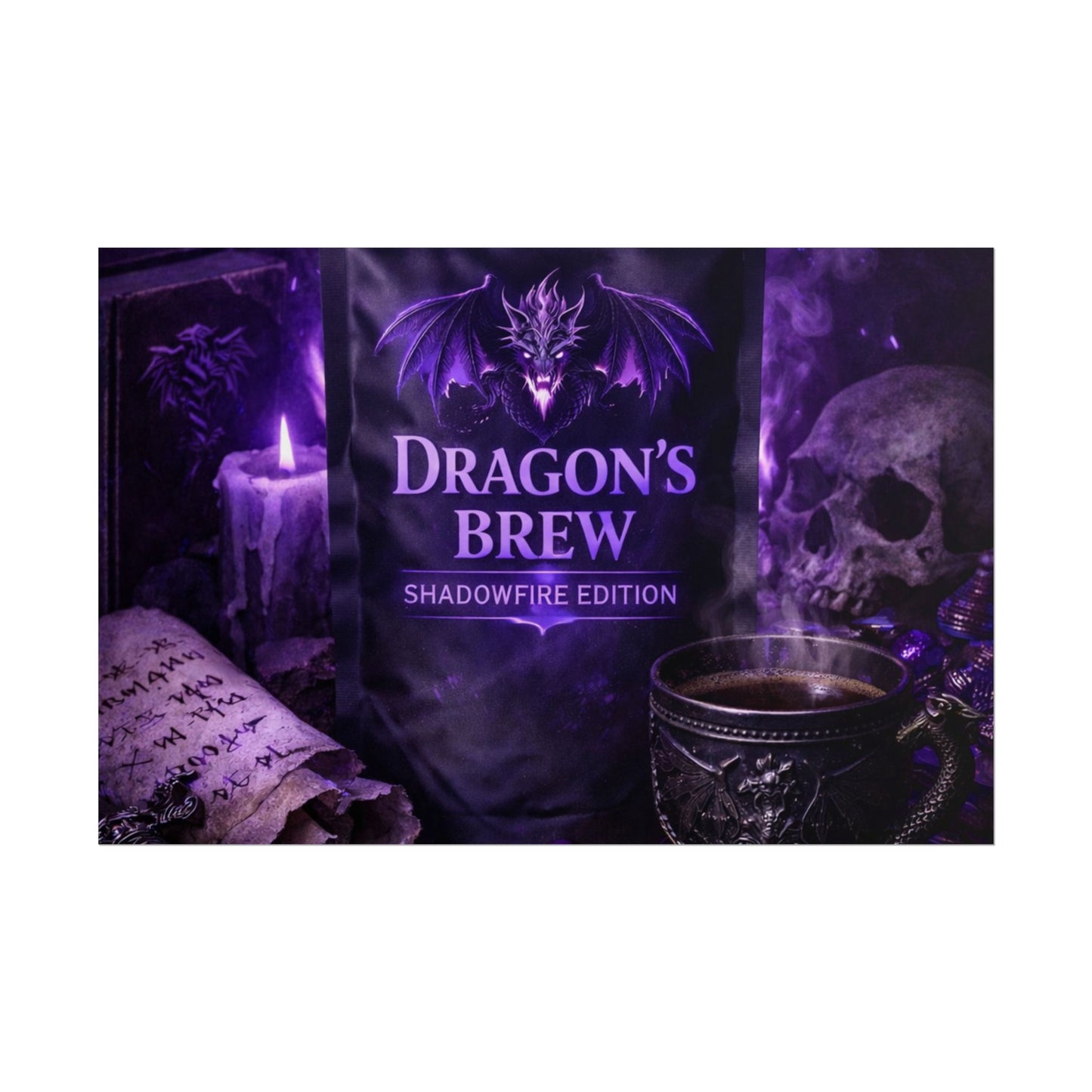 Rolled Poster — "Dragon’s Brew: Shadowfire Edition" Fantasy Poster
