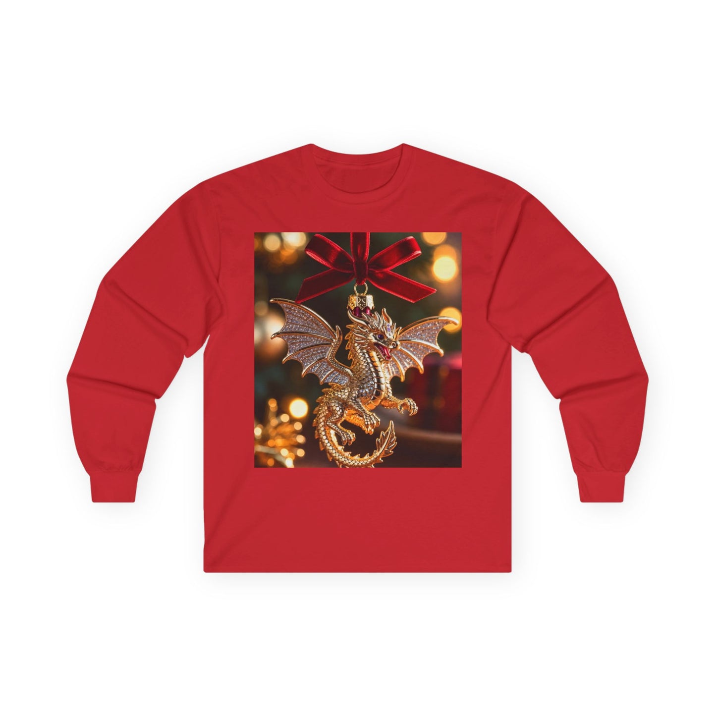 Dragon Ornament Holiday Long Sleeve Tee