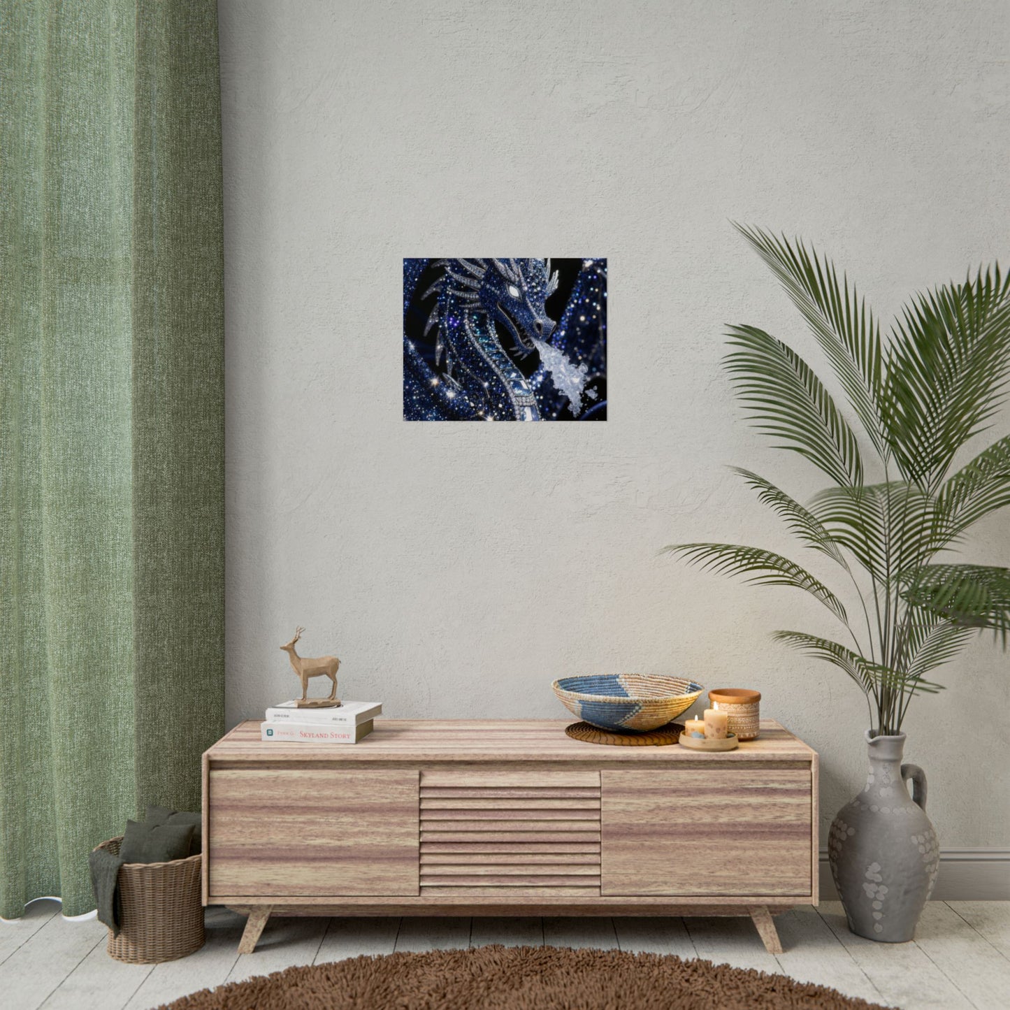 Rolled Poster — Sparkling Ice Dragon Art Print