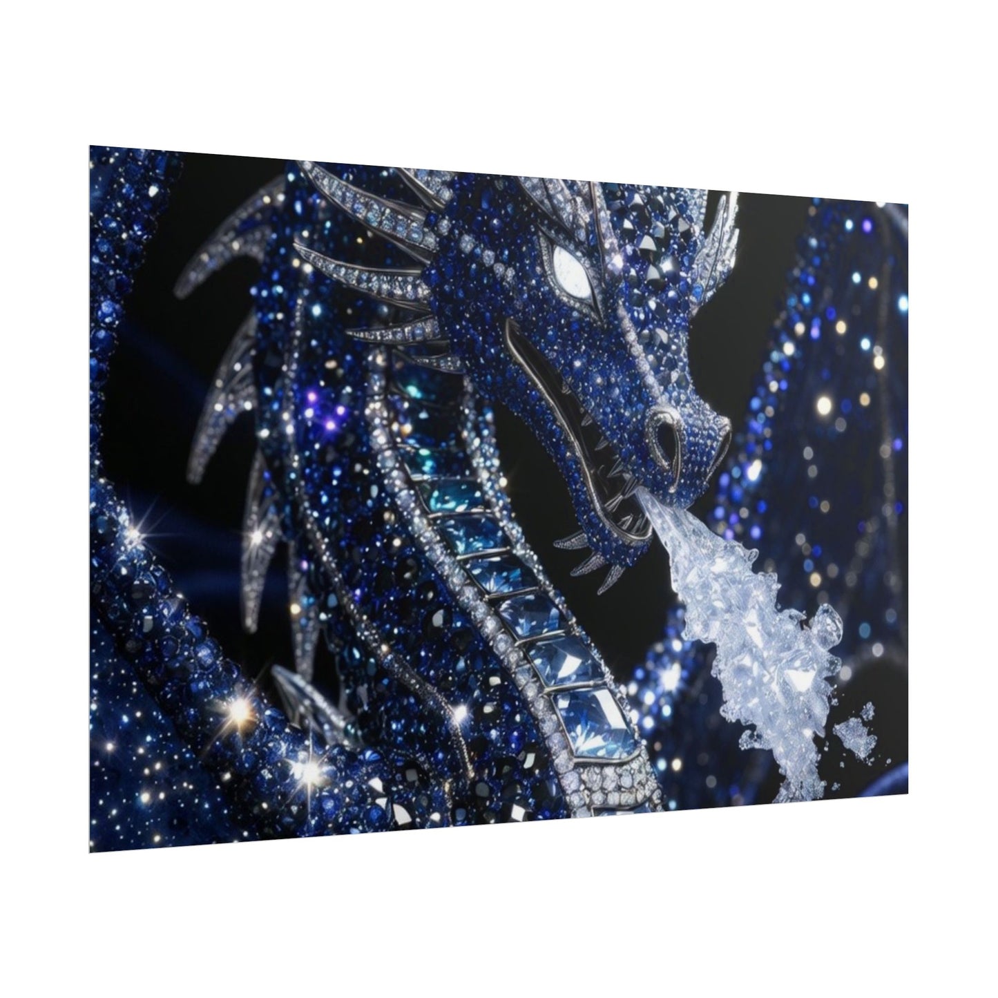 Rolled Poster — Sparkling Ice Dragon Art Print