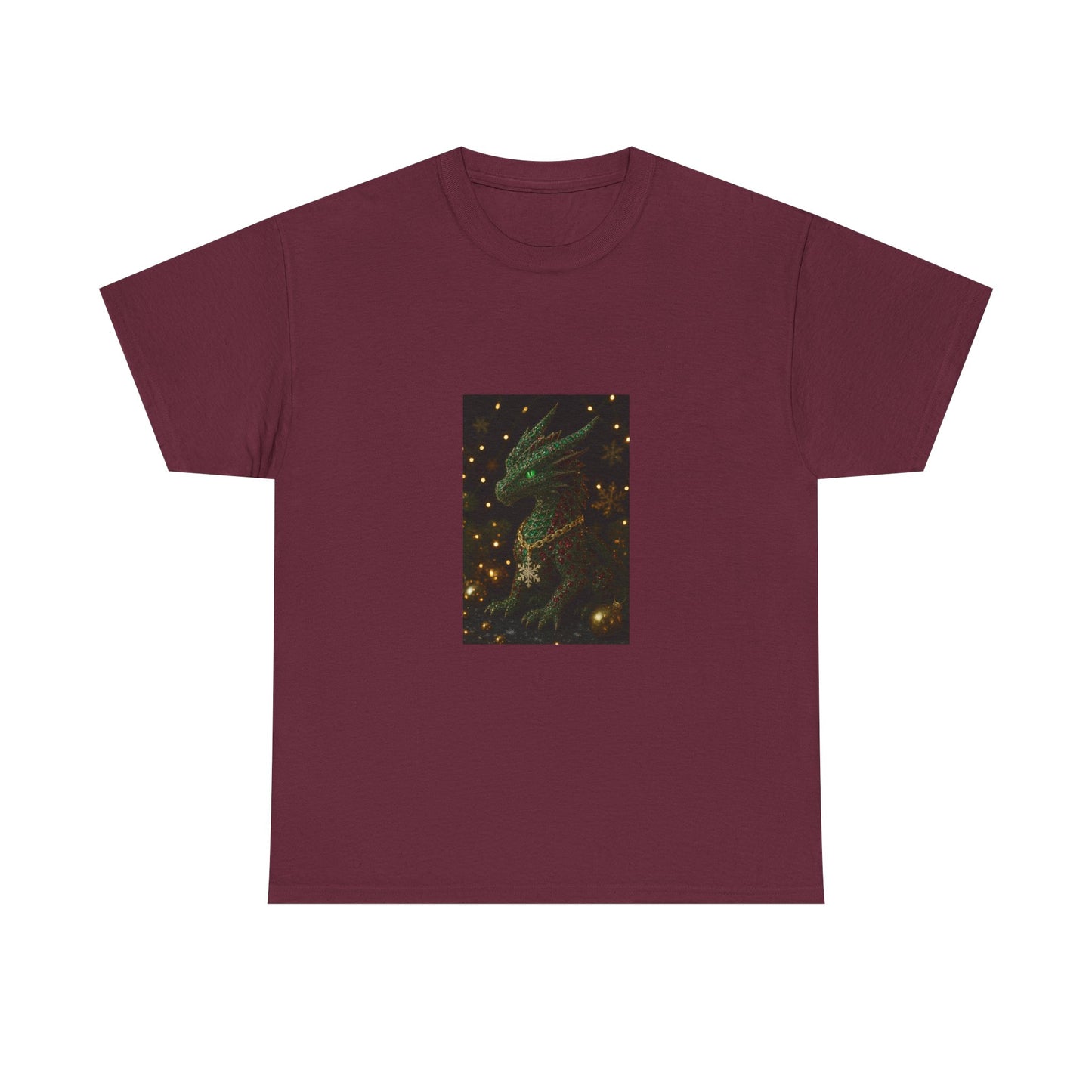 Christmas Dragon Constellation T-Shirt — Mystical Green Dragon & Starry Night Tee
