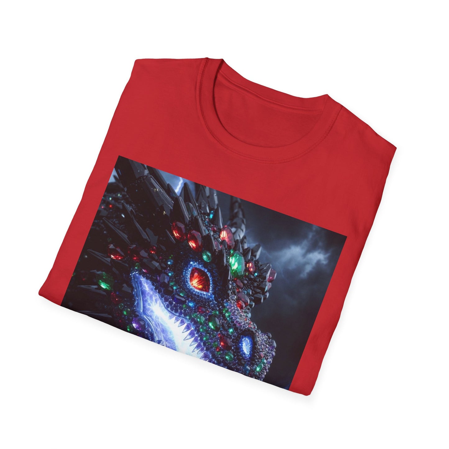 Cosmic Leviathan Shark T-Shirt — Neon Sci‑Fi Sea Monster Tee