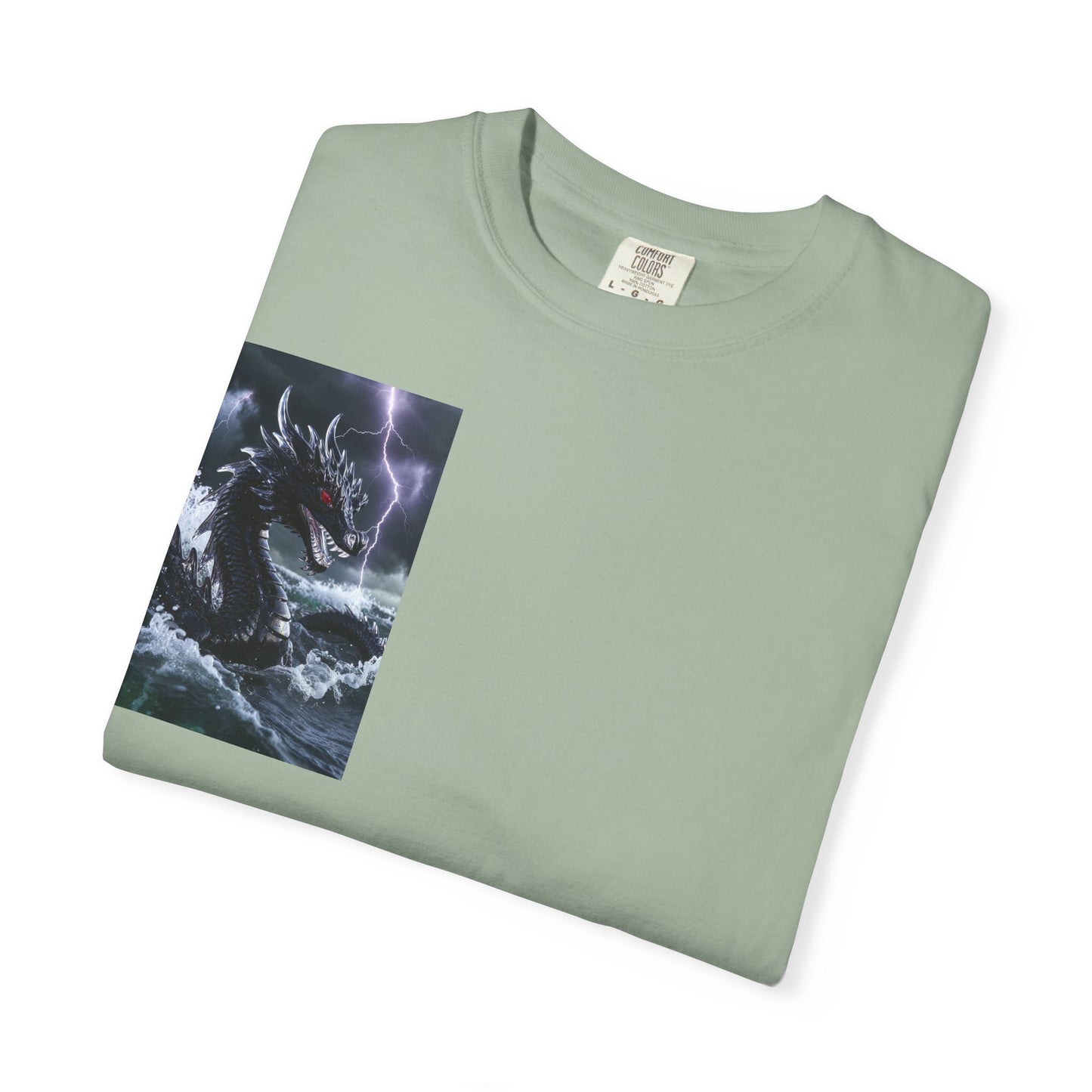 Dragon Storm Graphic T-Shirt — Dark Fantasy Chest Print