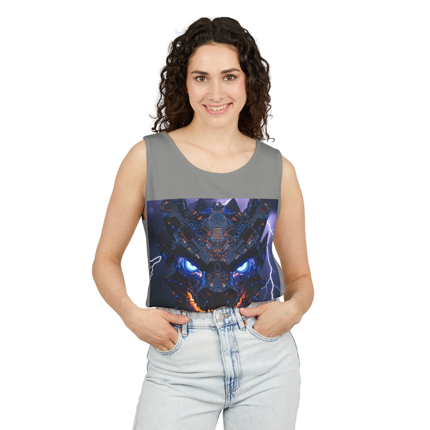 Dragon Storm Tank Top – Fierce Lightning Dragon Graphic Tank