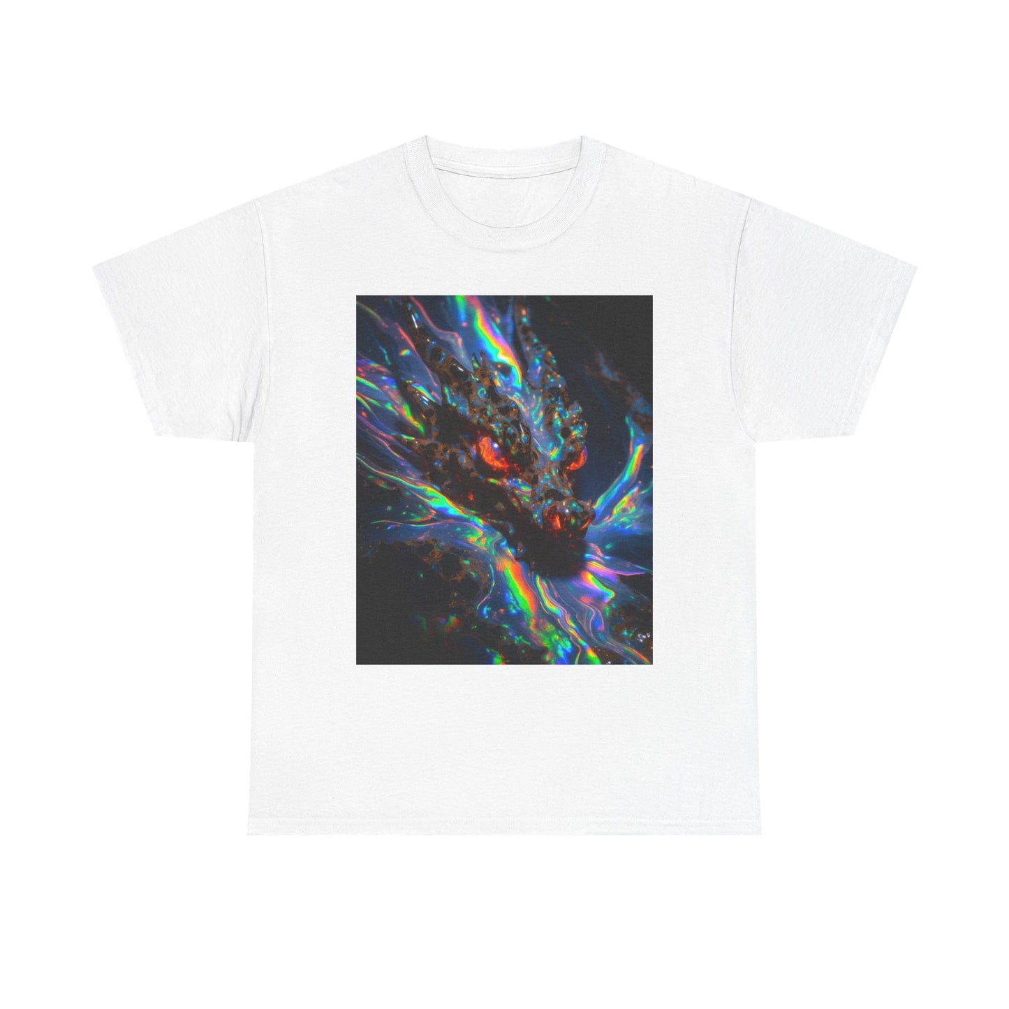 Psychedelic Dragon T-Shirt — Neon Cosmic Dragon Graphic Tee