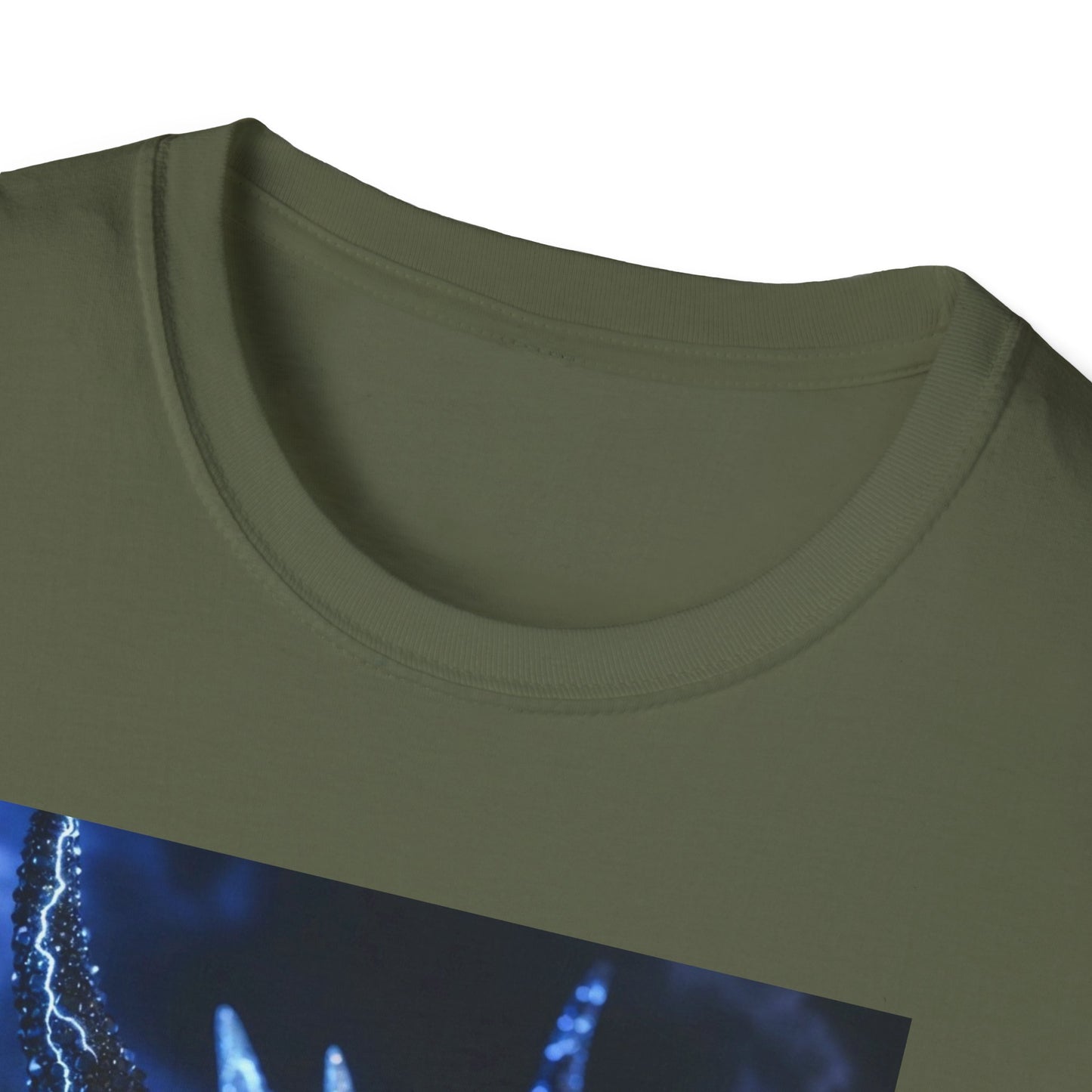 Lightning Dragon T-Shirt — Electric Blue Mythical Dragon Graphic Tee