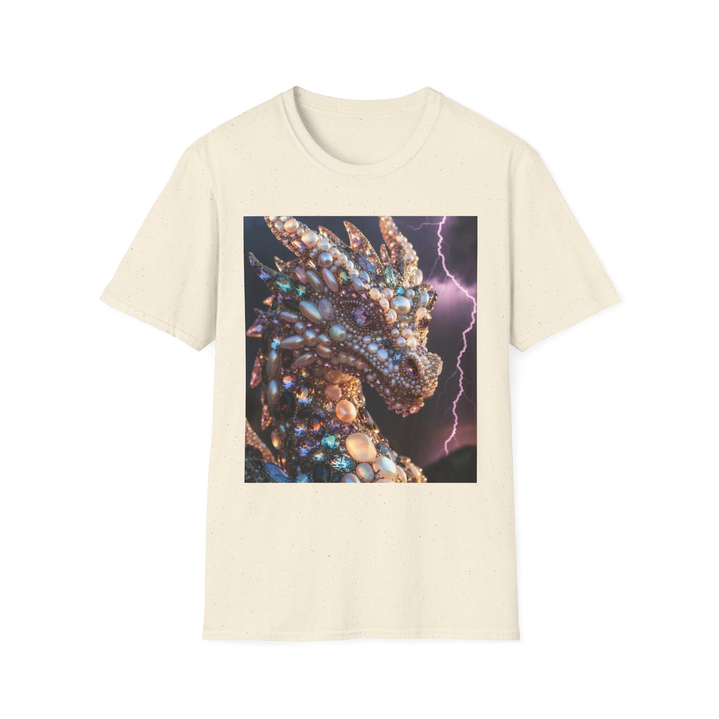 Dragon Gem Art T-Shirt — Fantasy Lightning Dragon Graphic Tee