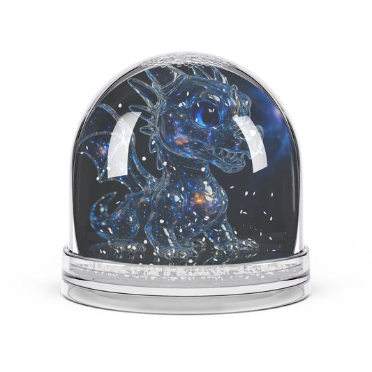 Galaxy Dragon Snow Globe, Fantasy Decor, Gift for Dragon Lovers, Unique Home Accents, Magical Christmas Decor