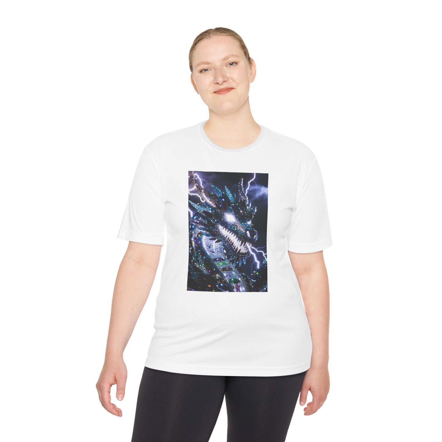 Lightning Dragon Graphic Tee — Cosmic Fantasy Dragon Shirt