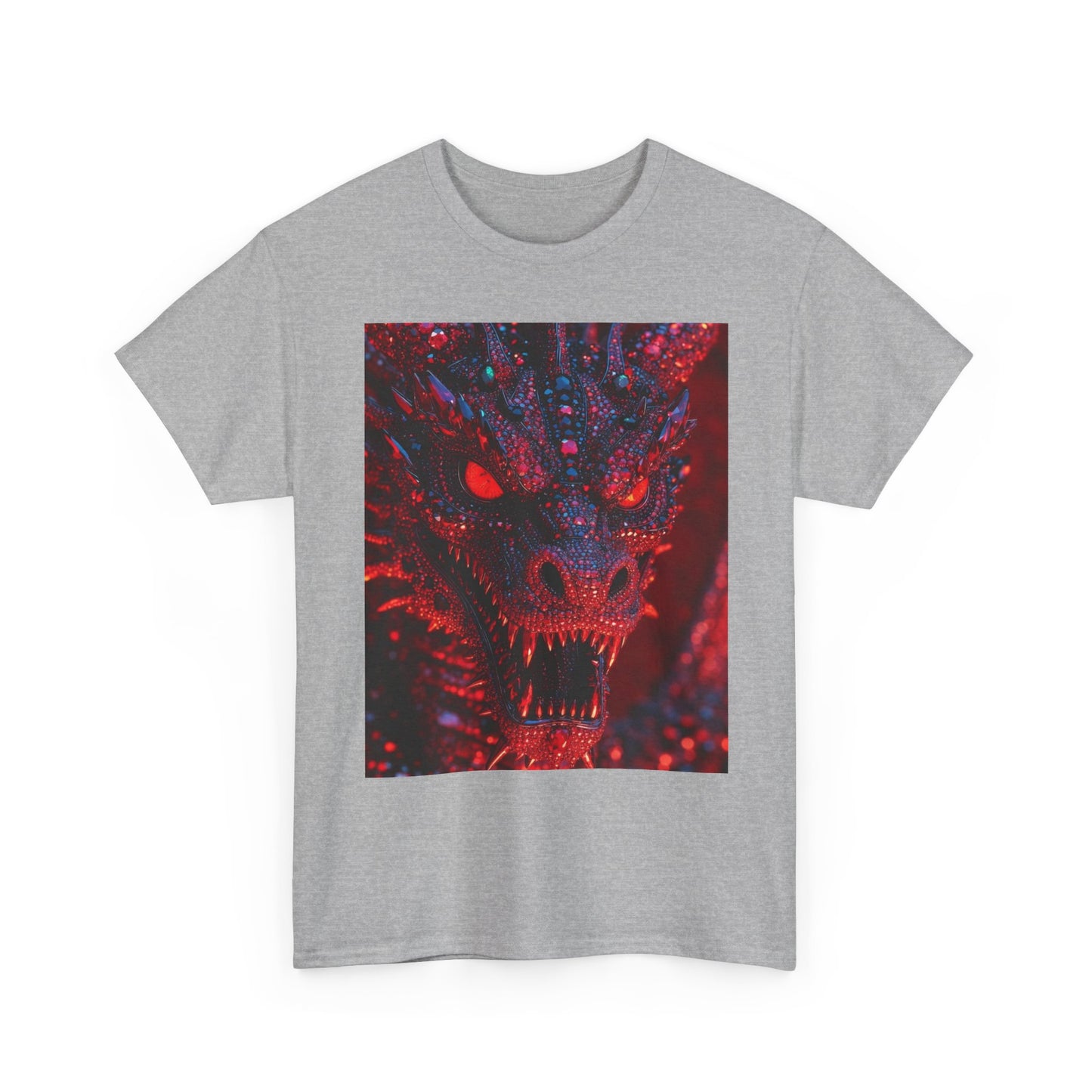 Dragon Rage Graphic Tee — Red Demon Dragon Face T-Shirt