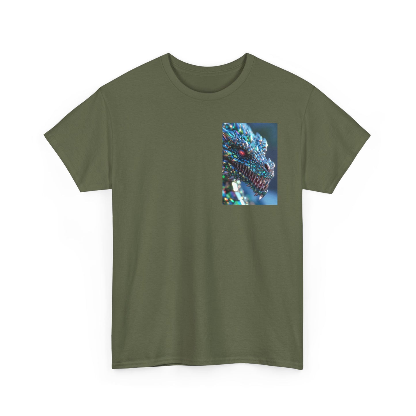 Dragon Scale Graphic Tee — Iridescent Fantasy Lizard Art Shirt