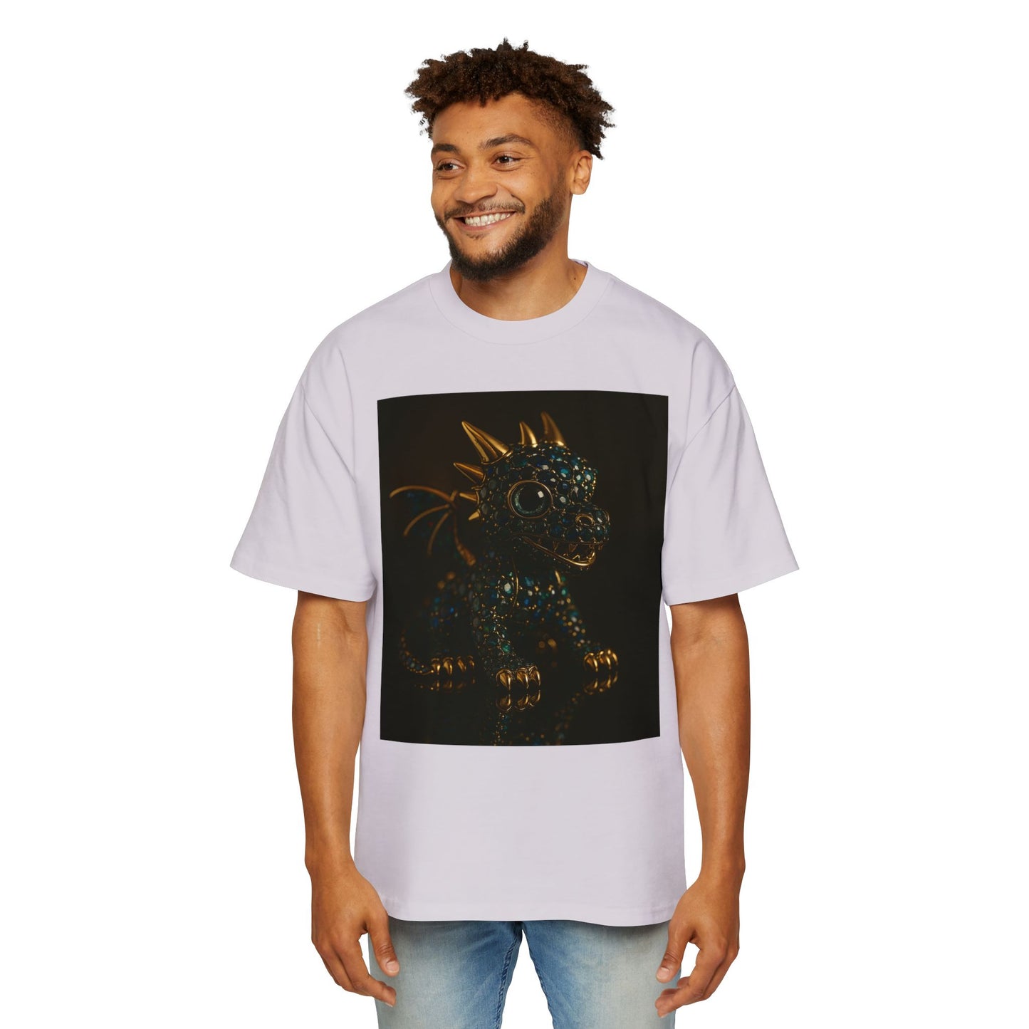 Dragon Design Oversized Tee, Casual Wear, Graphic Shirt, Gift for Fantasy Lovers, Unique T-Shirt, Perfect for Festivals and Everyday