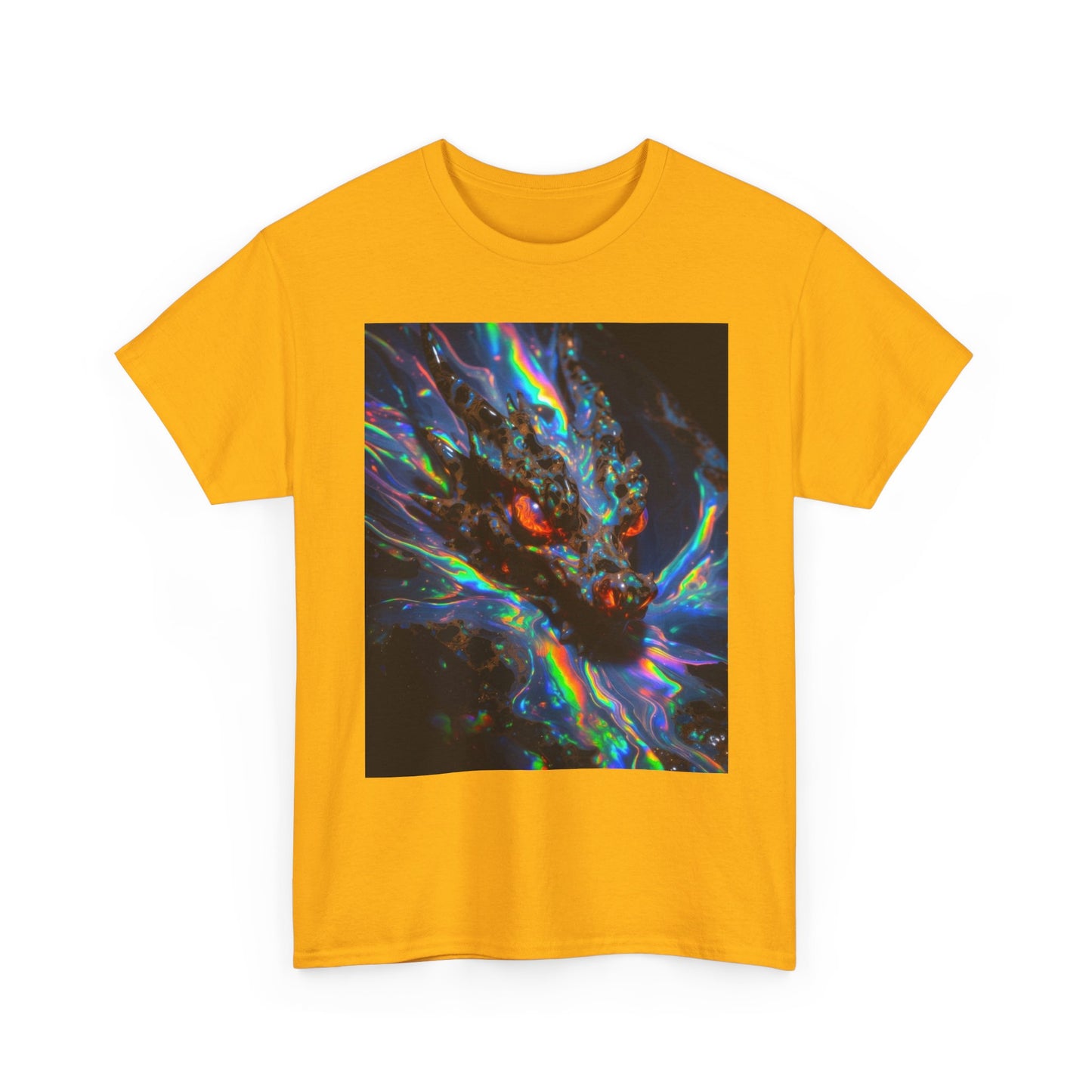 Psychedelic Dragon T-Shirt — Neon Cosmic Dragon Graphic Tee