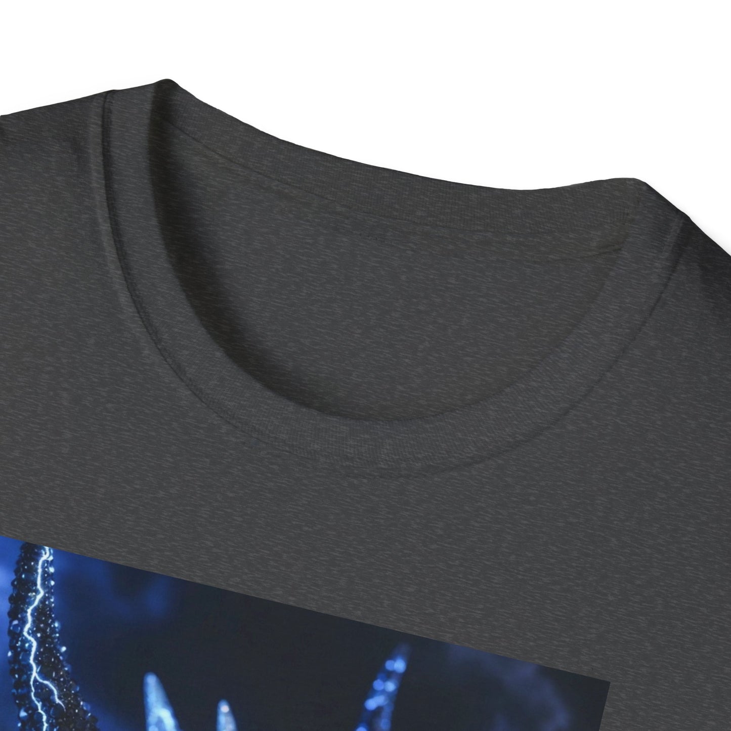 Lightning Dragon T-Shirt — Electric Blue Mythical Dragon Graphic Tee