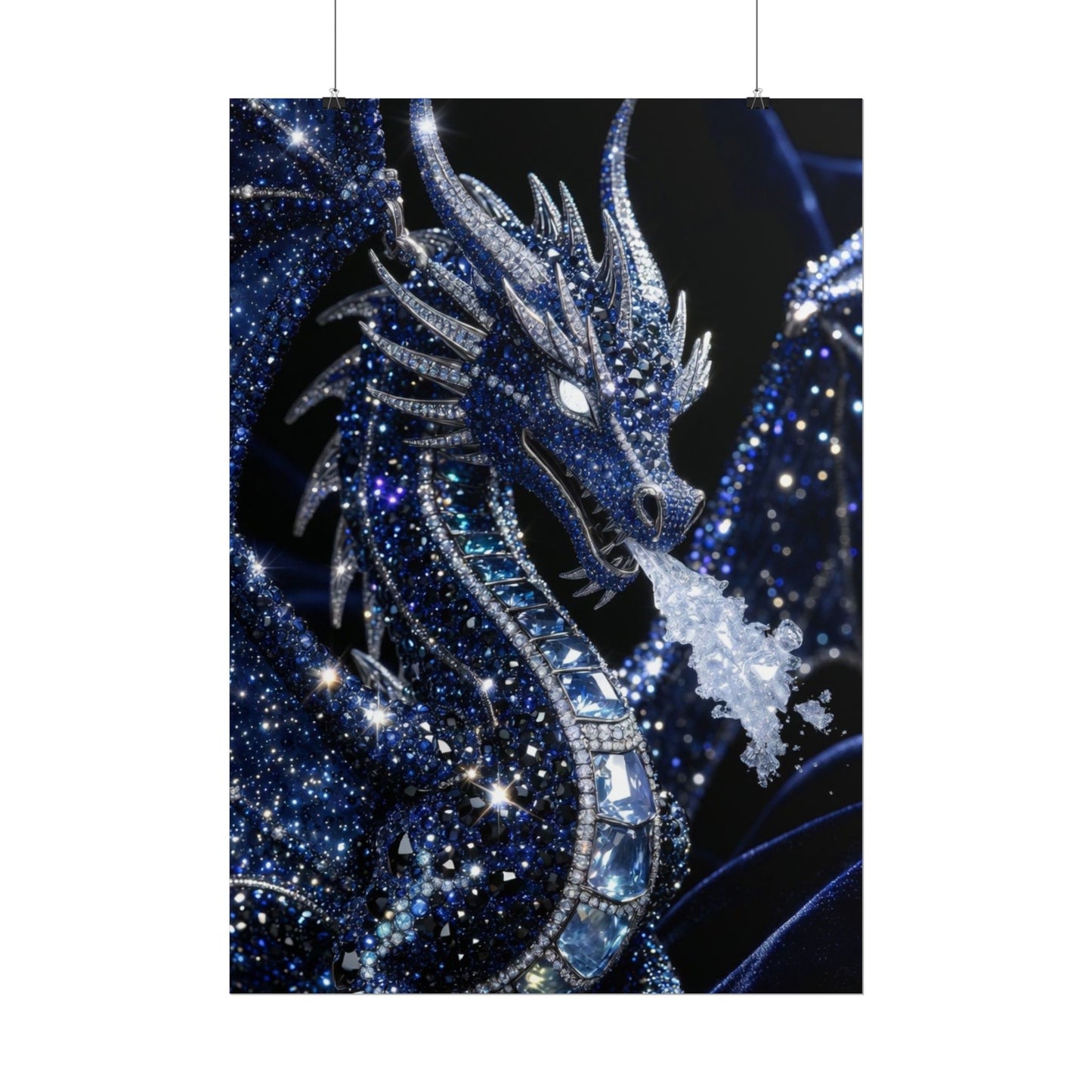Rolled Poster — Sparkling Ice Dragon Art Print