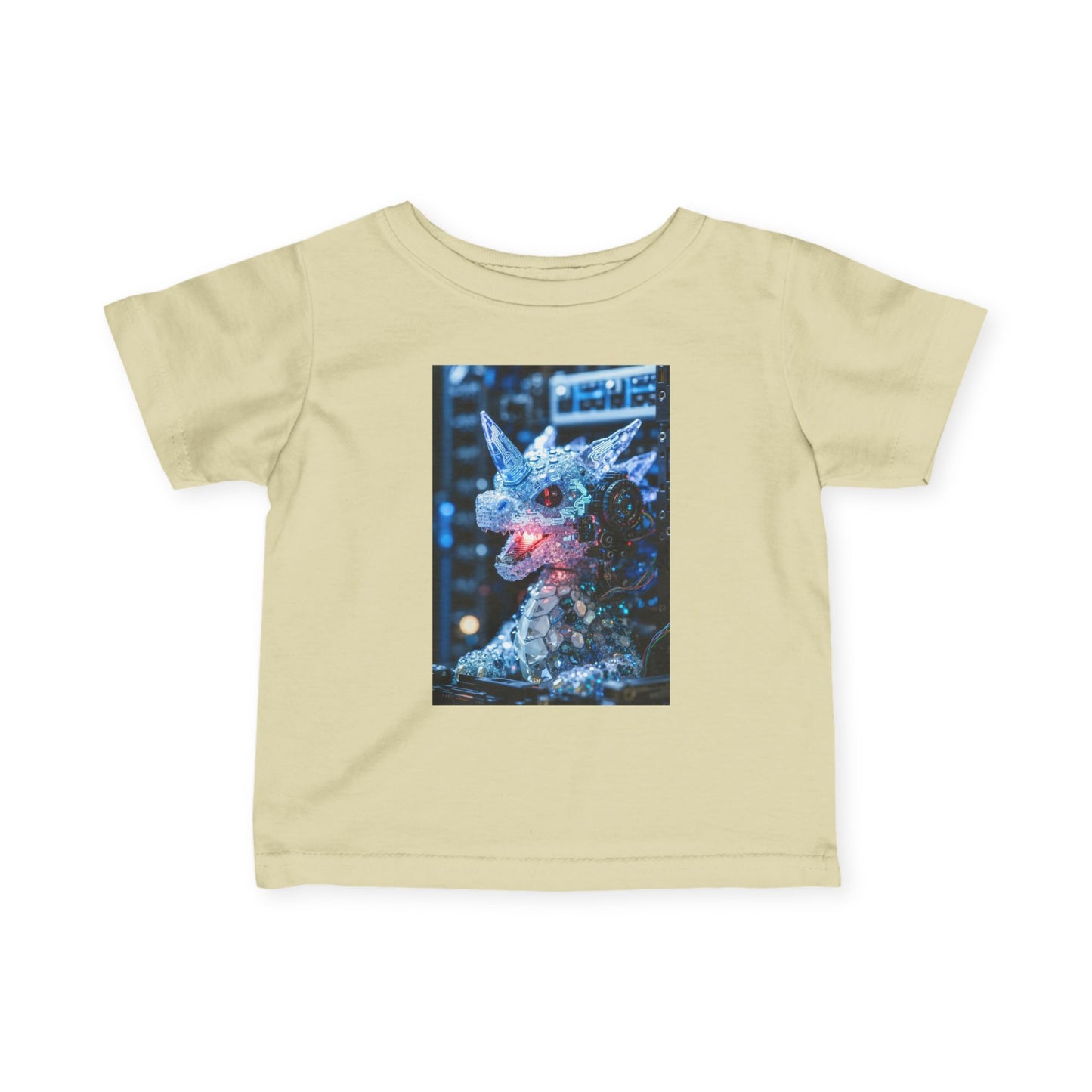 Infant Tee — Sparkly Festive Dragon Illustration