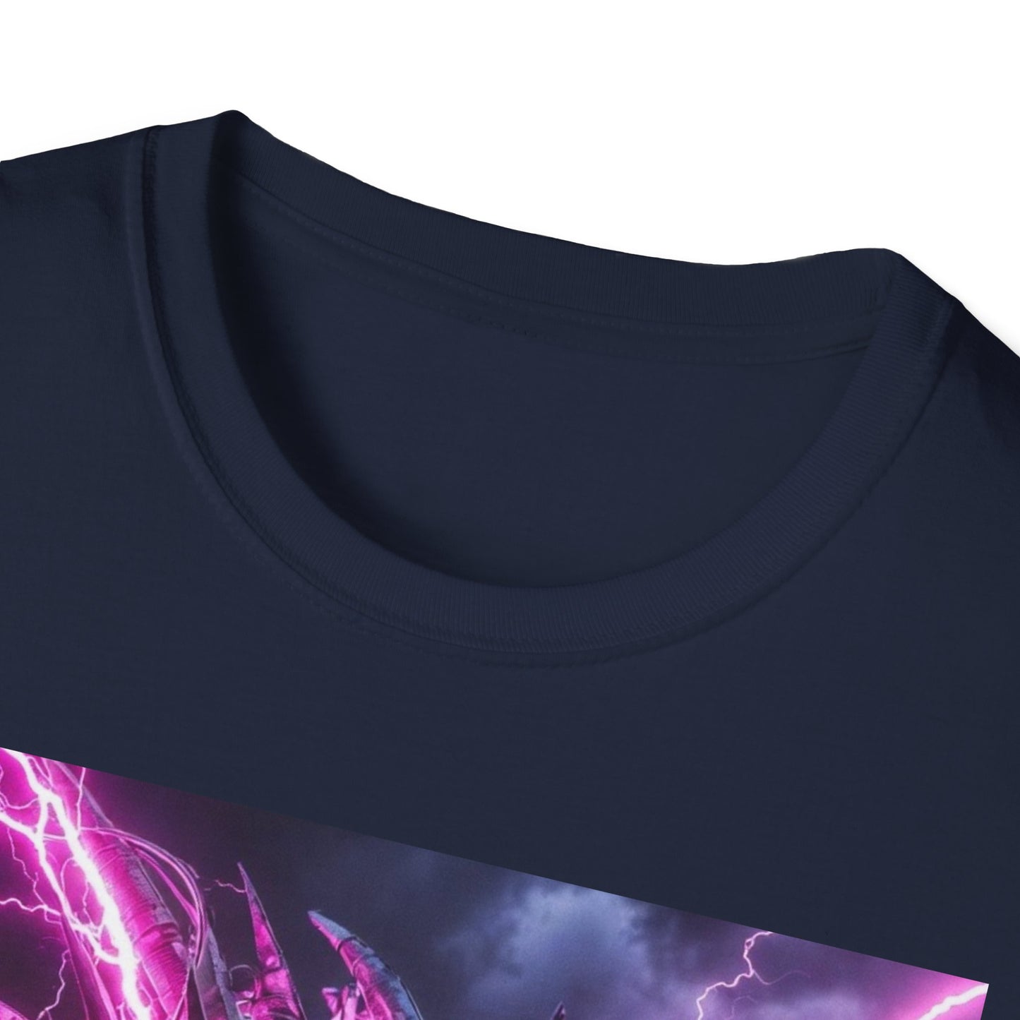 Dragon Lightning T-Shirt — Neon Purple Fantasy Dragon Graphic Tee