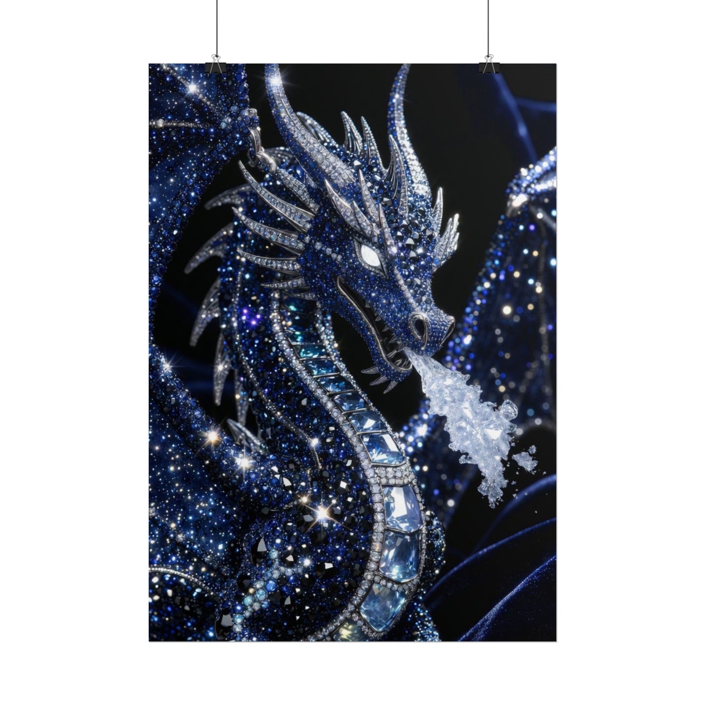 Rolled Poster — Sparkling Ice Dragon Art Print