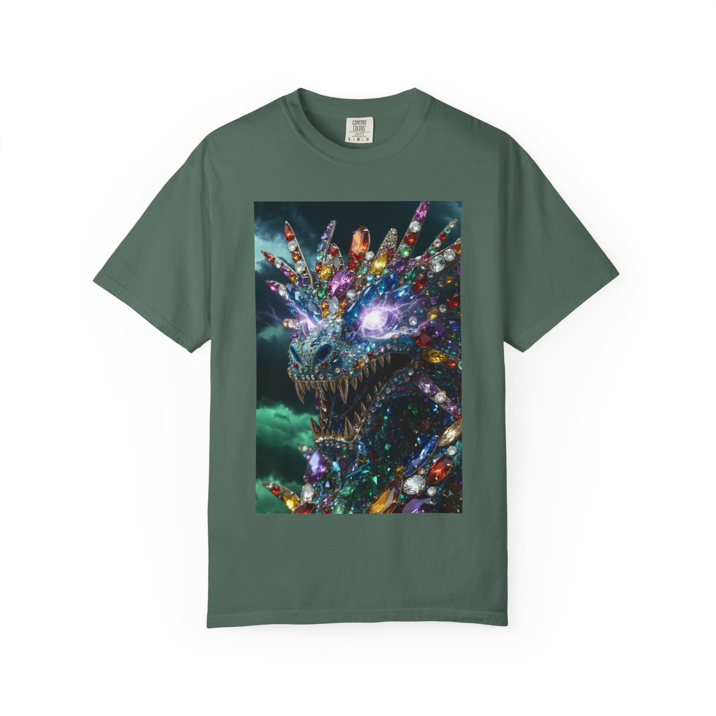 Dragon Crystal T-Shirt — Psychedelic Gem Monster Graphic Tee