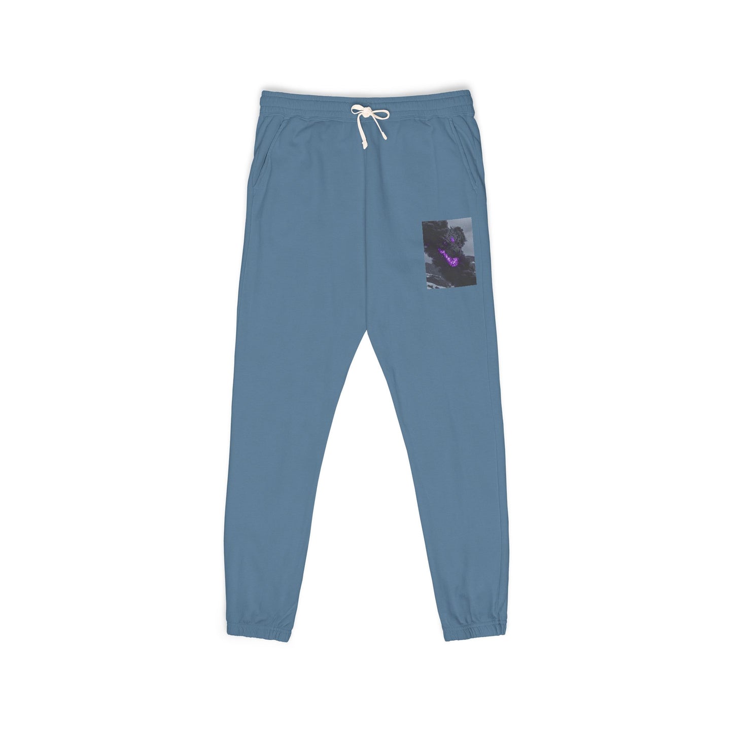 Ember Galaxy Sweatpants — Garment-Dyed Fleece Joggers with Pocket Art