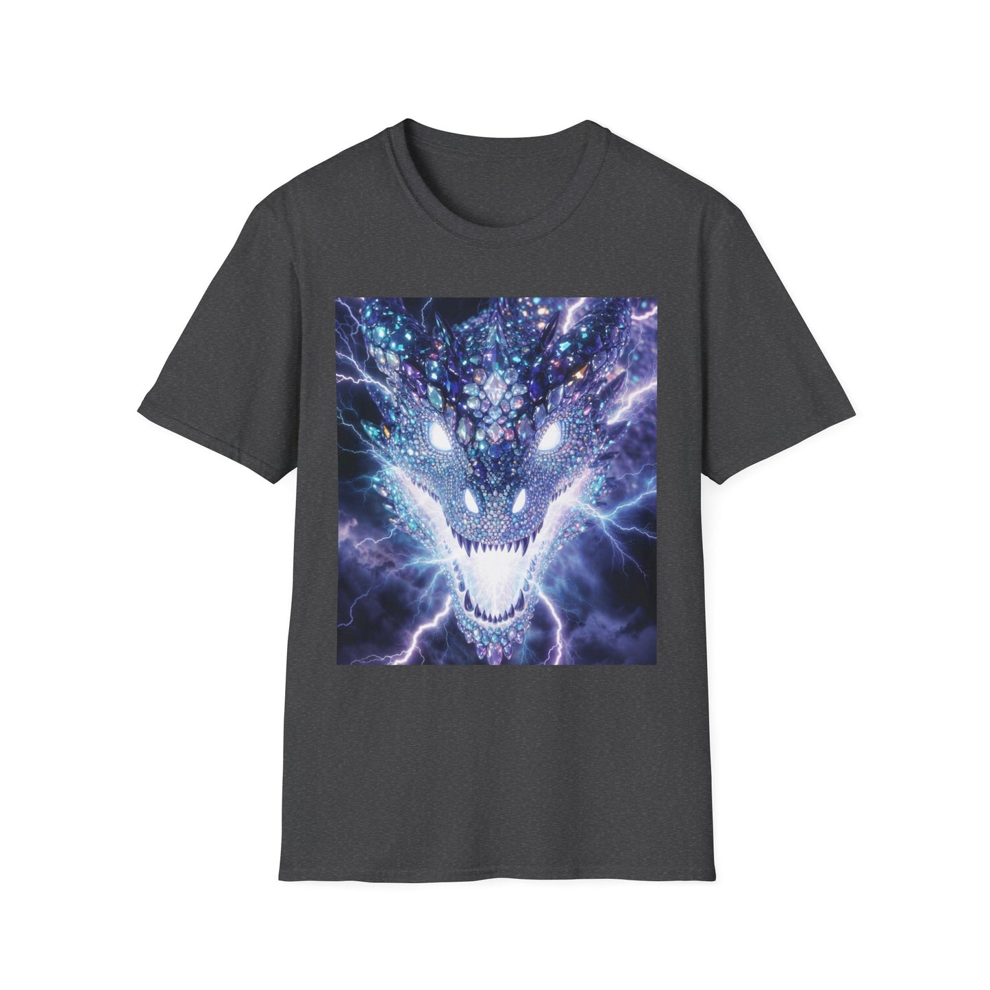 Electric Dragon T-Shirt — Neon Lightning Monster Graphic Tee