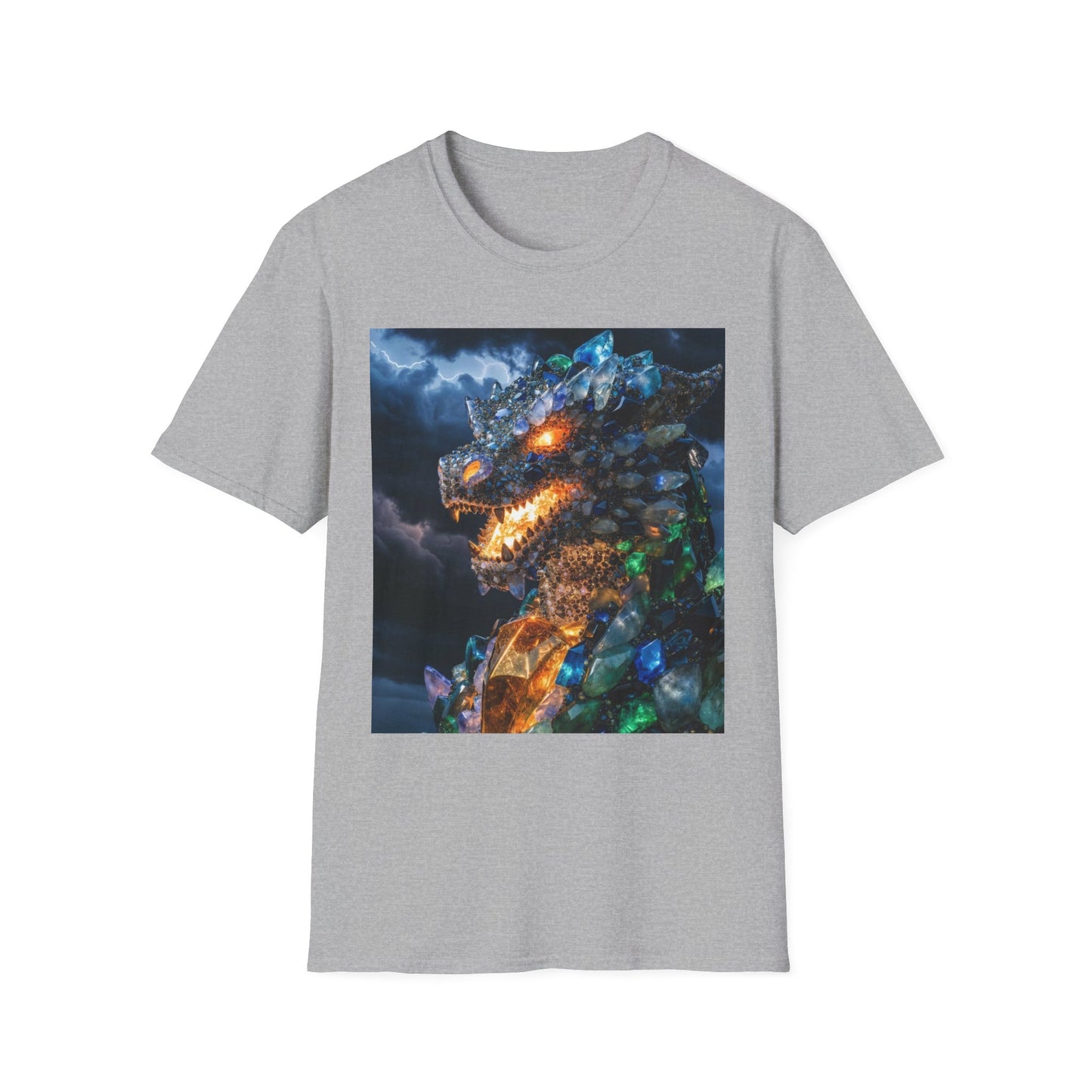 Gemstone Dragon T-Shirt — Fiery Crystal Dragon Graphic Tee