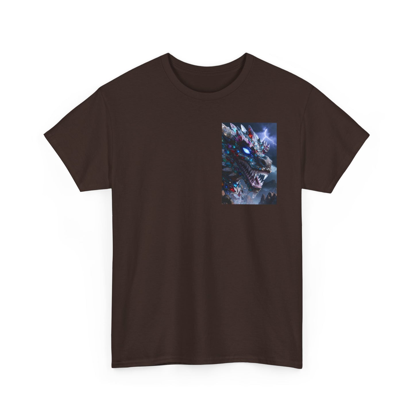 Wolf Dragon Galaxy Pocket Tee — Cosmic Wolf Graphic T-Shirt